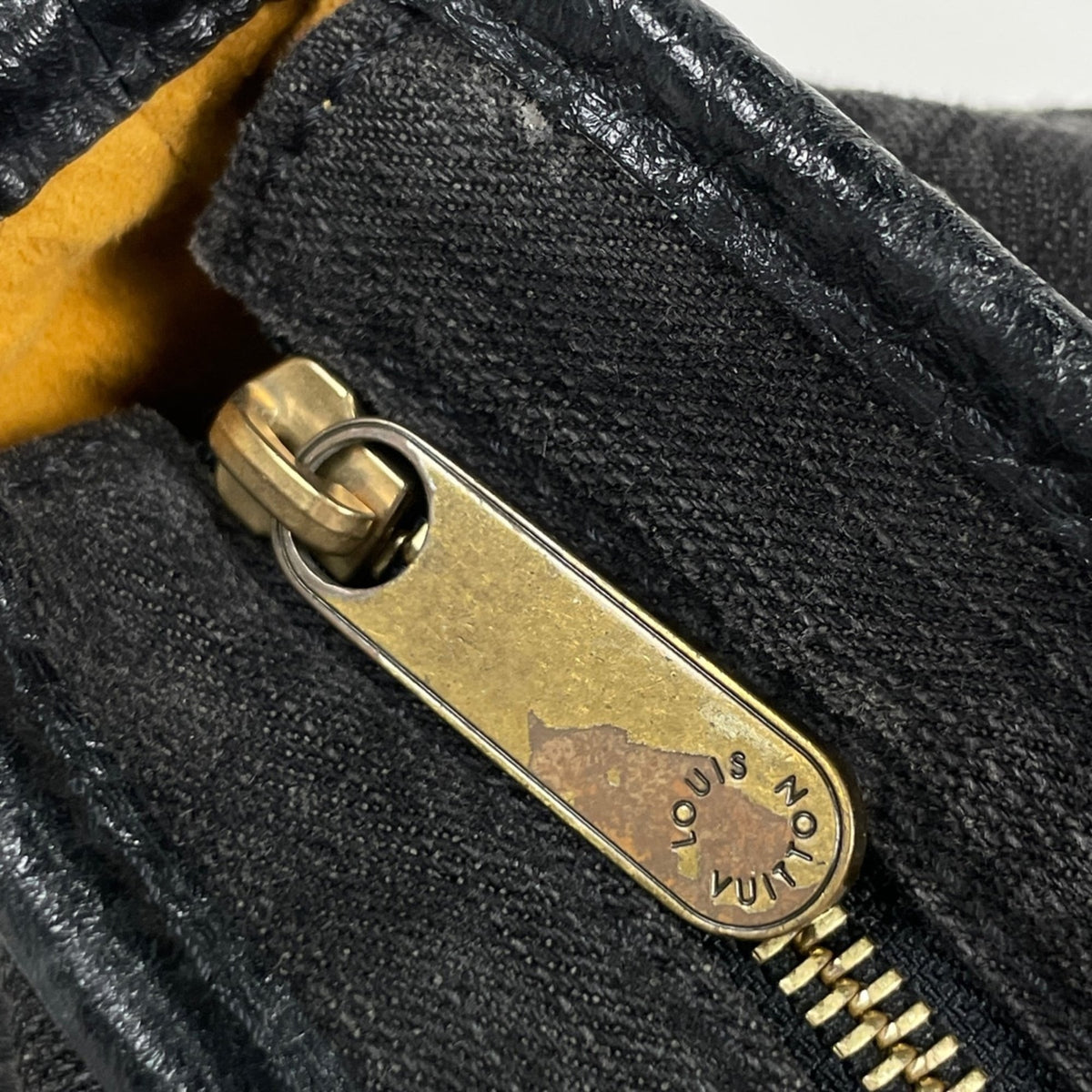 Louis Vuitton Black Monogram Noir Monogram Denim Handbag (Pre-Owned)