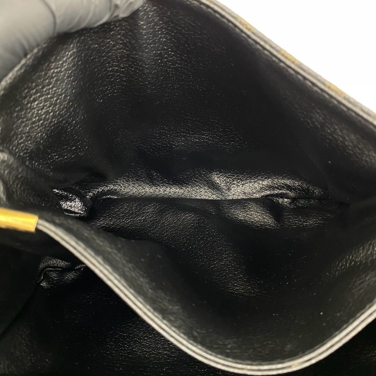 Celine Black Brown Leather Pvc Pochette Shoulder Bag (Pre-Owned)