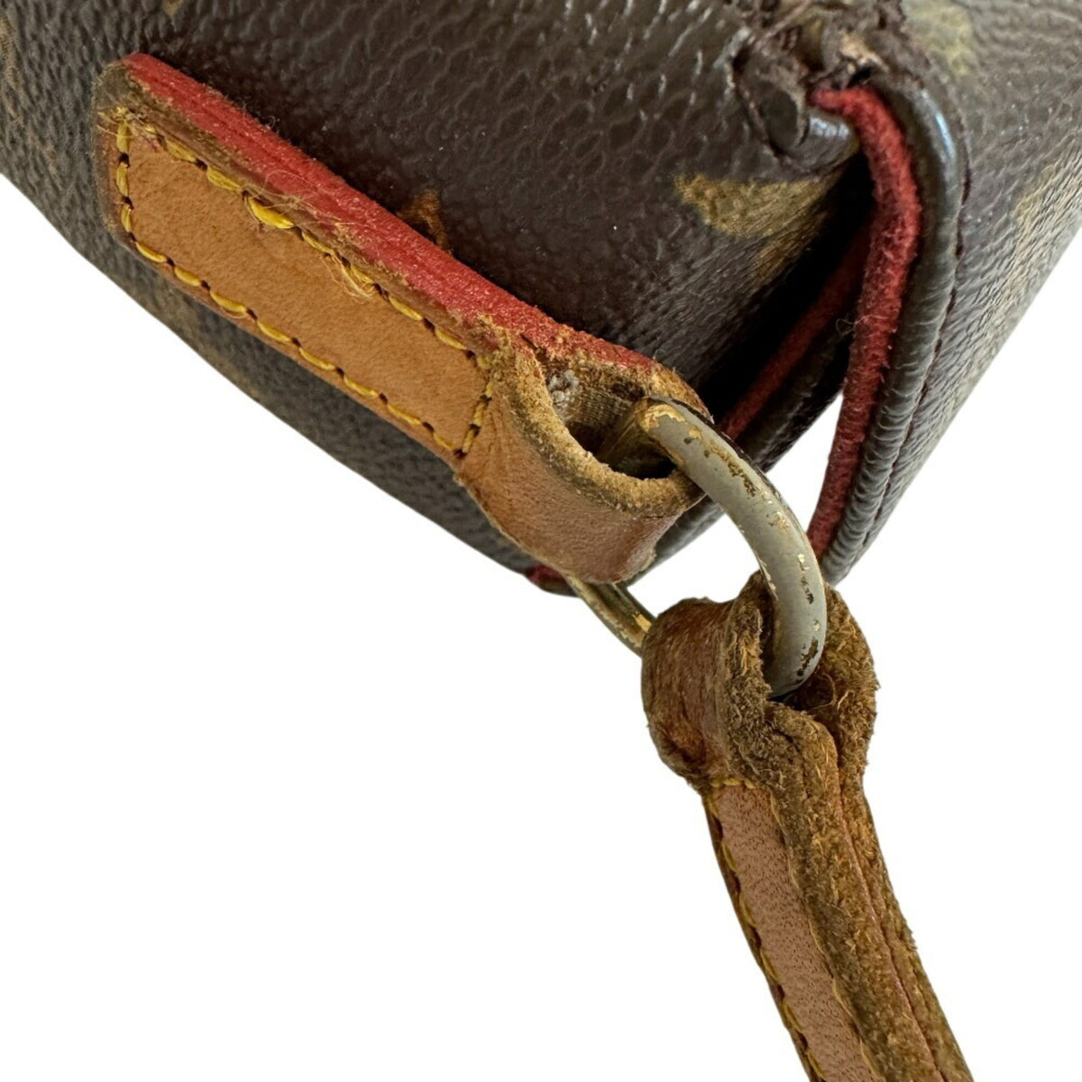 Louis Vuitton Brown Leather Handbag Pouch (Pre-Owned)