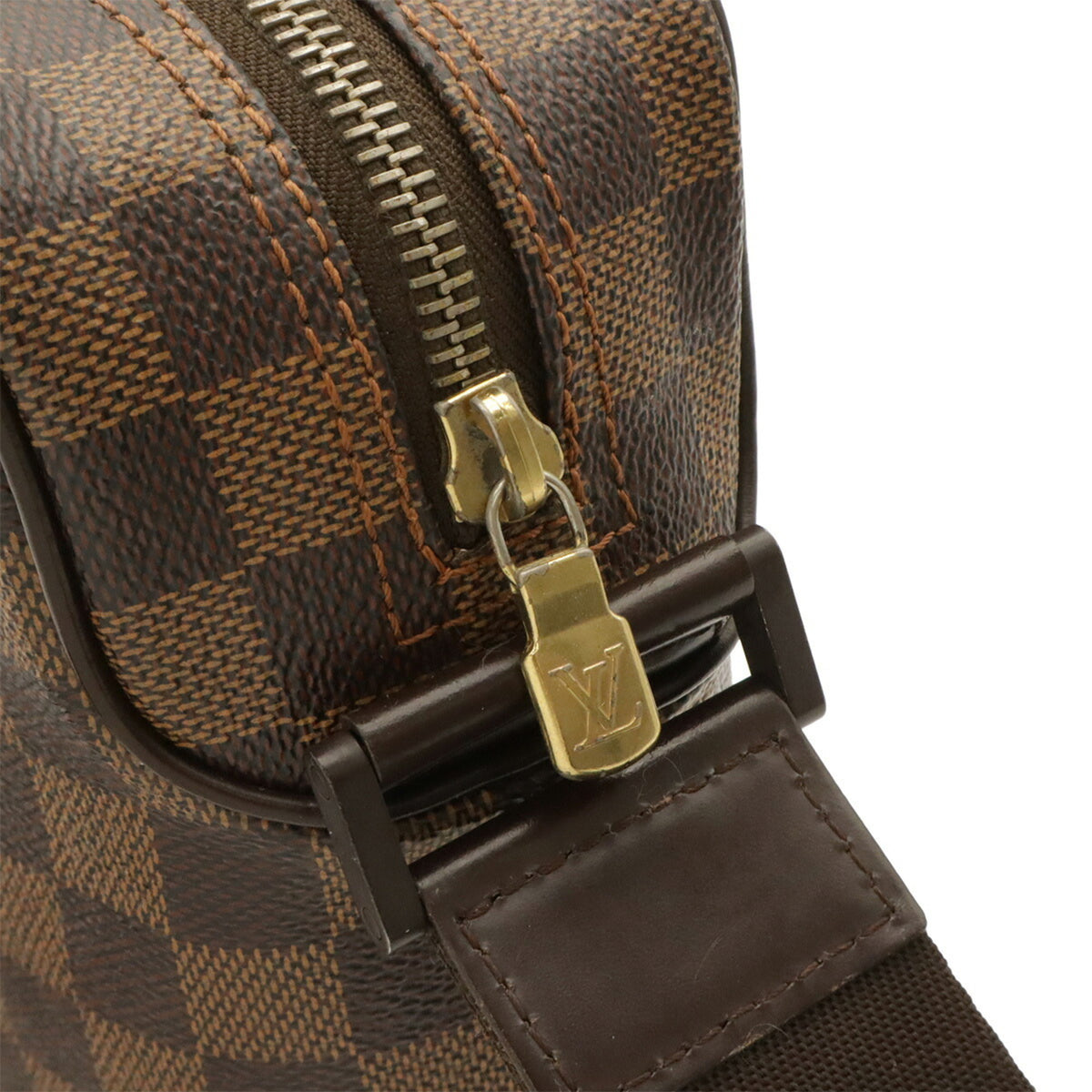 Louis Vuitton Brown Damier Canvas Pvc Pochette Shoulder Bag (Pre-Owned)