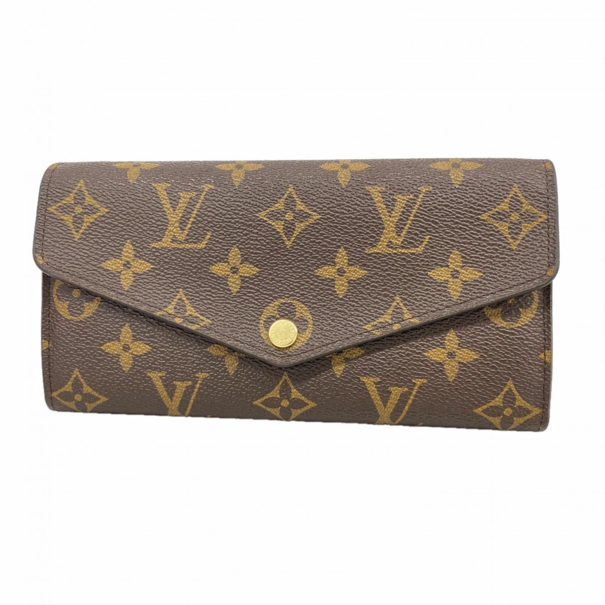 Louis Vuitton Brown Coquelicots Long Wallet (Bi-Fold) (Pre-Owned)
