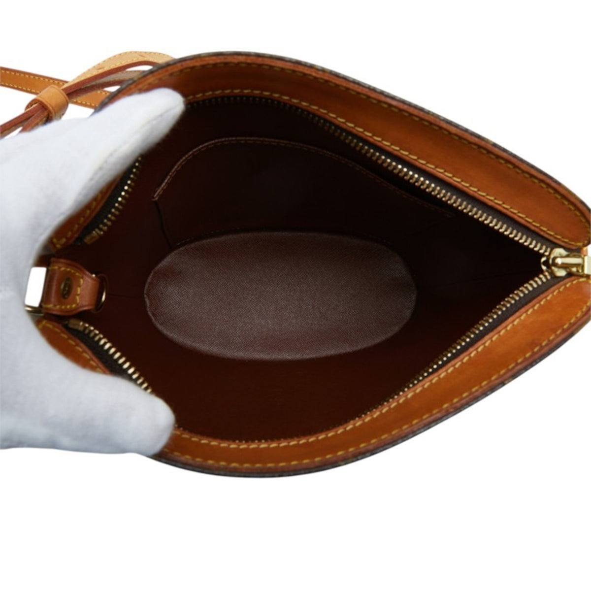 Louis Vuitton Brown Pvc Leather Shoulder Bag (Pre-Owned)