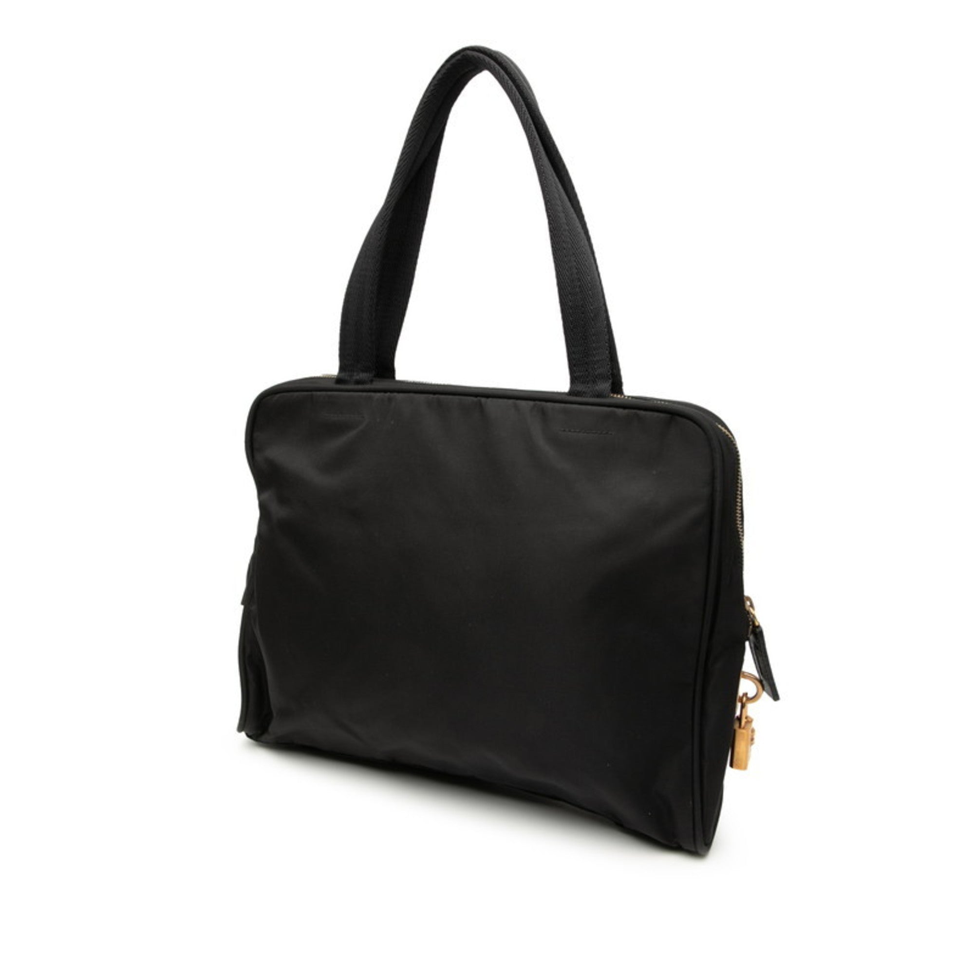 Prada Black Nylon Shoulder Bag Tote Bag (Pre-Owned)