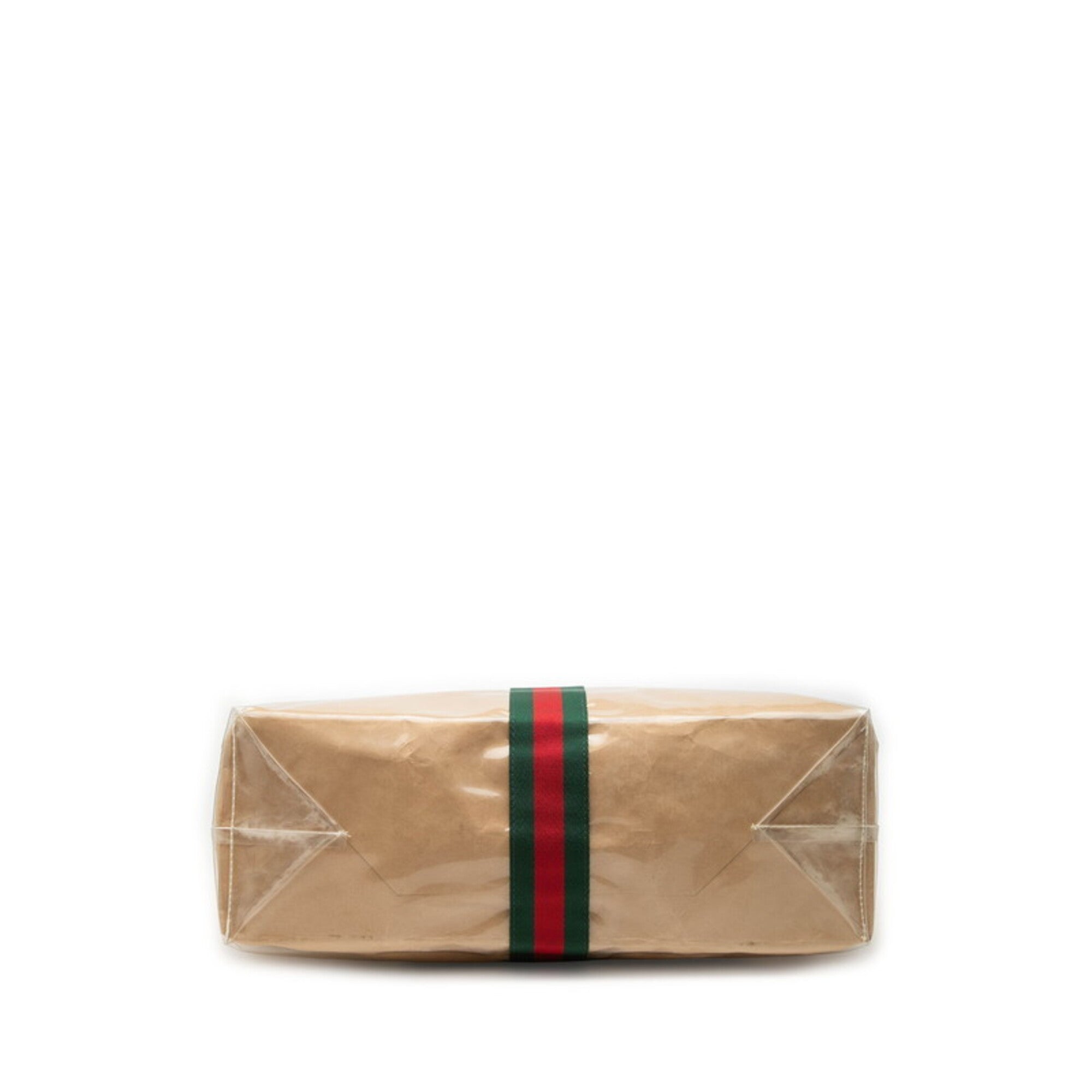Gucci Beige Green Red Color Elastane Nylon Tote Bag (Pre-Owned)