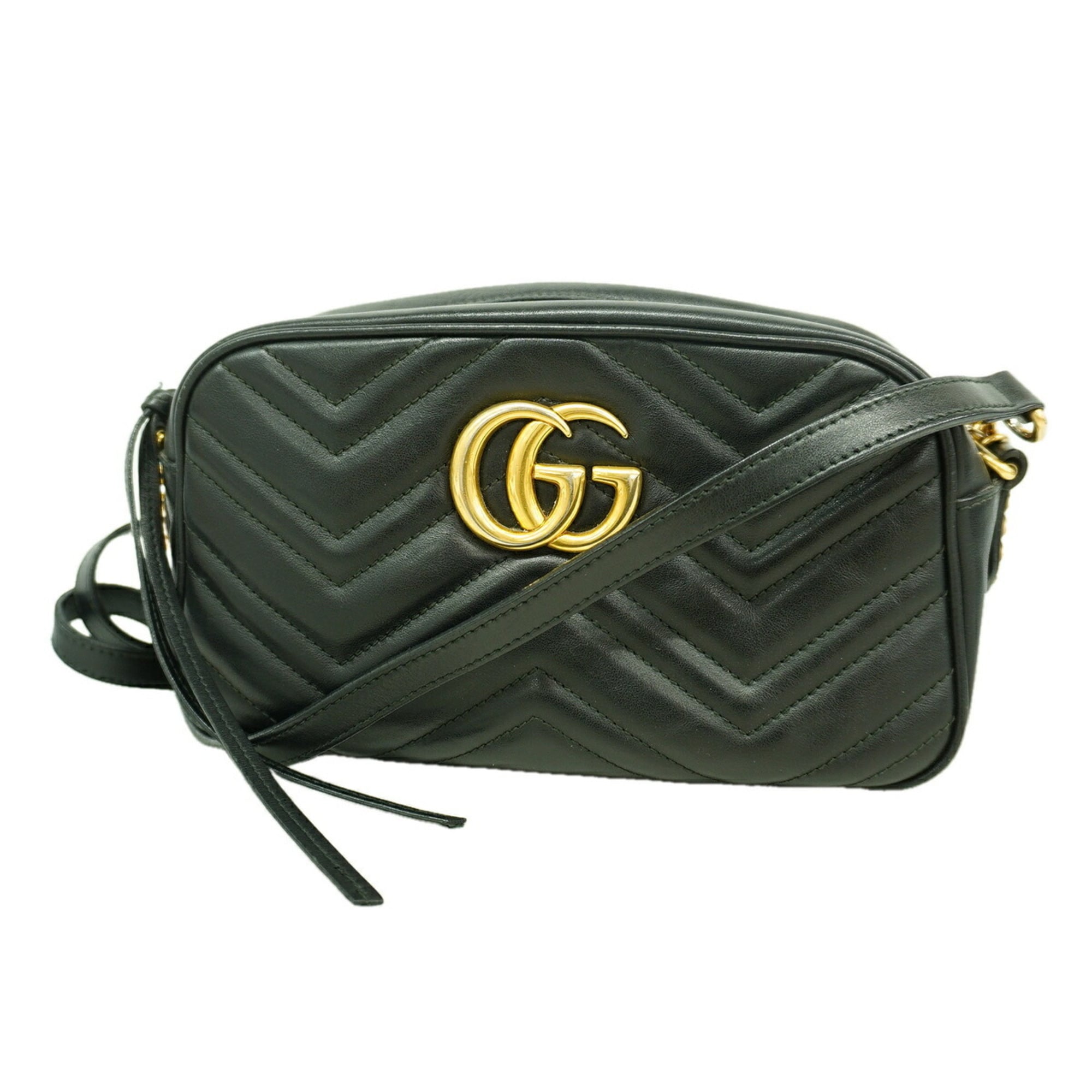 Gucci Black Leather Shoulder Bag (Pre-Owned)
