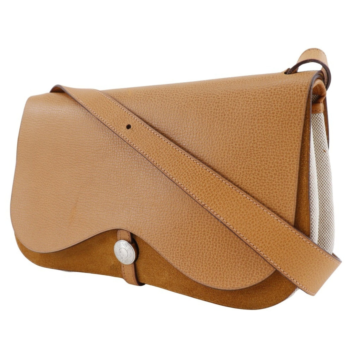 Hermes Brown Toile H Shoulder Bag (Pre-Owned)