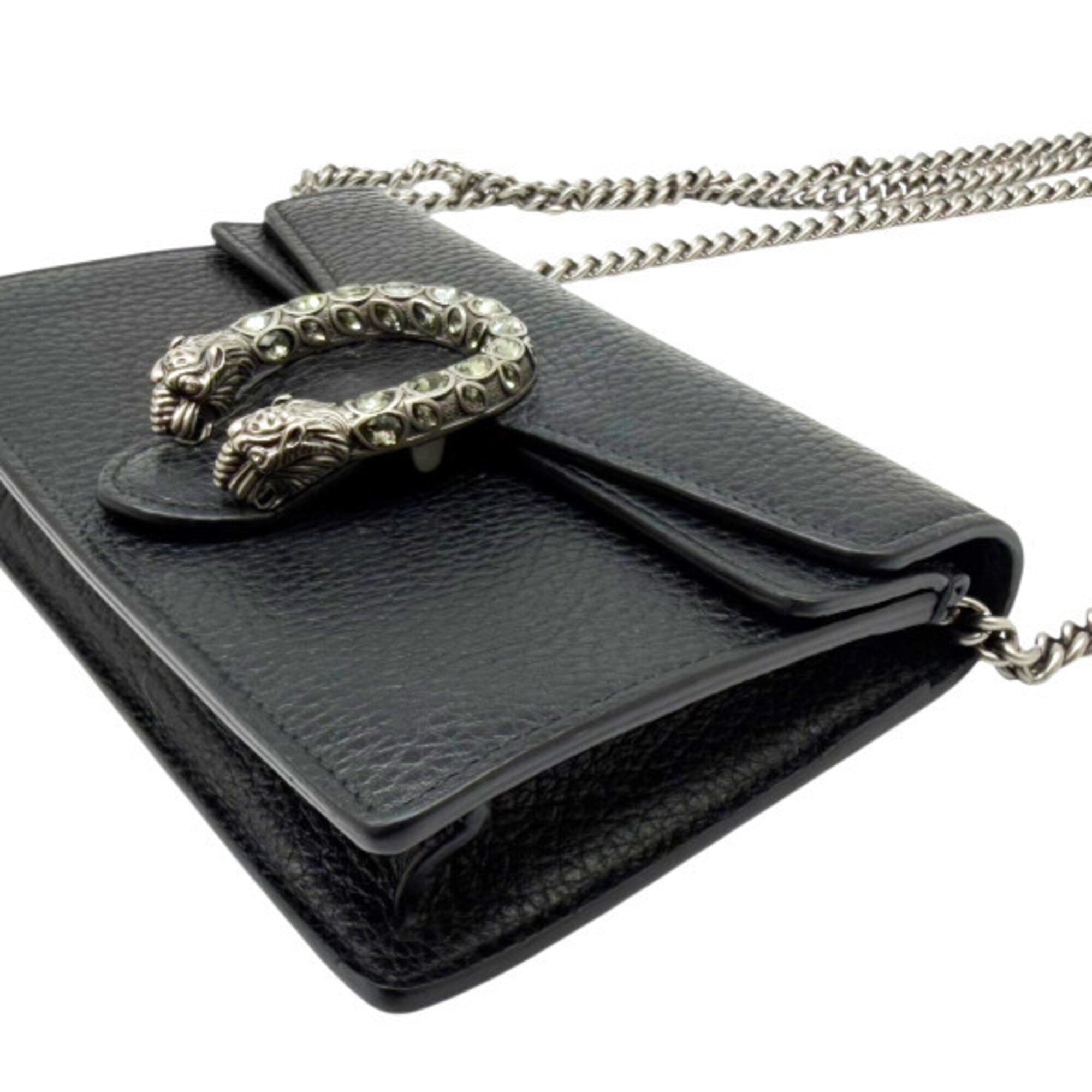 Gucci Black Leather Shoulder Bag (Pre-Owned)