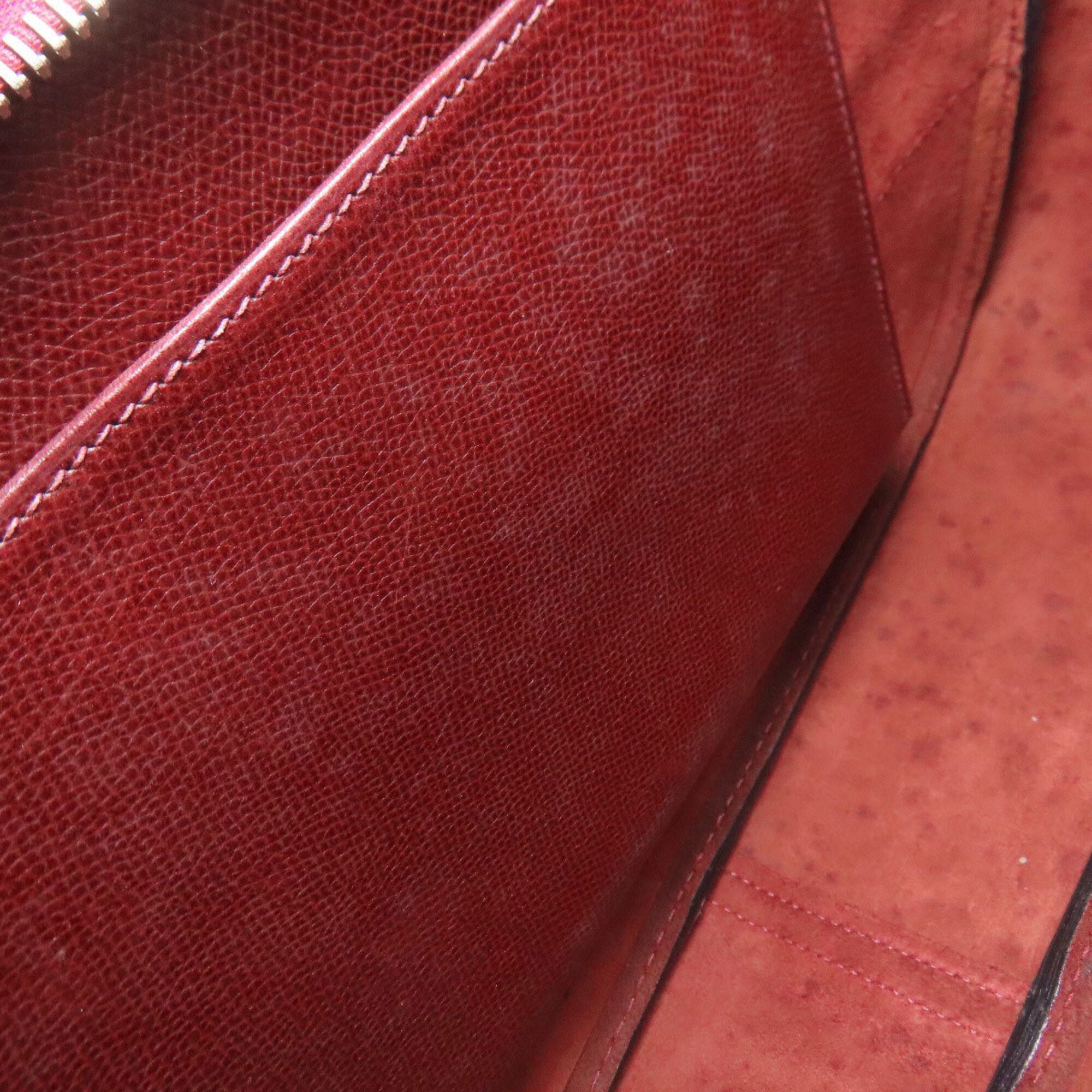 Hermes Rouge H Lisse Leather Shoulder Bag (Pre-Owned)