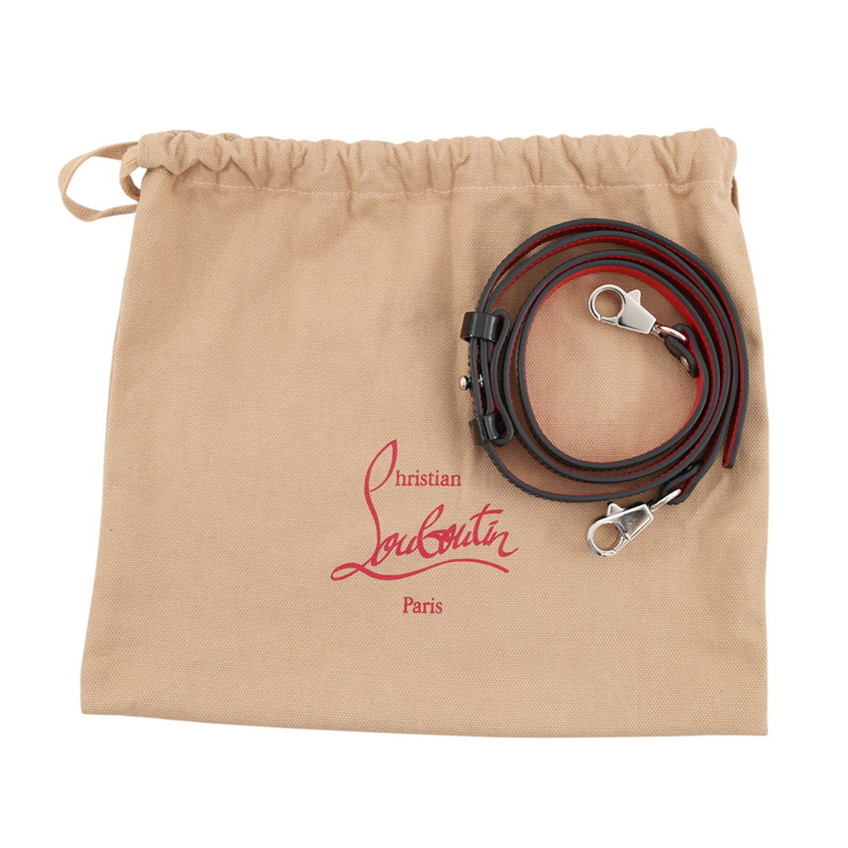 Christian Louboutin Black Patent Leather Handbag Shoulder Bag (Pre-Owned)