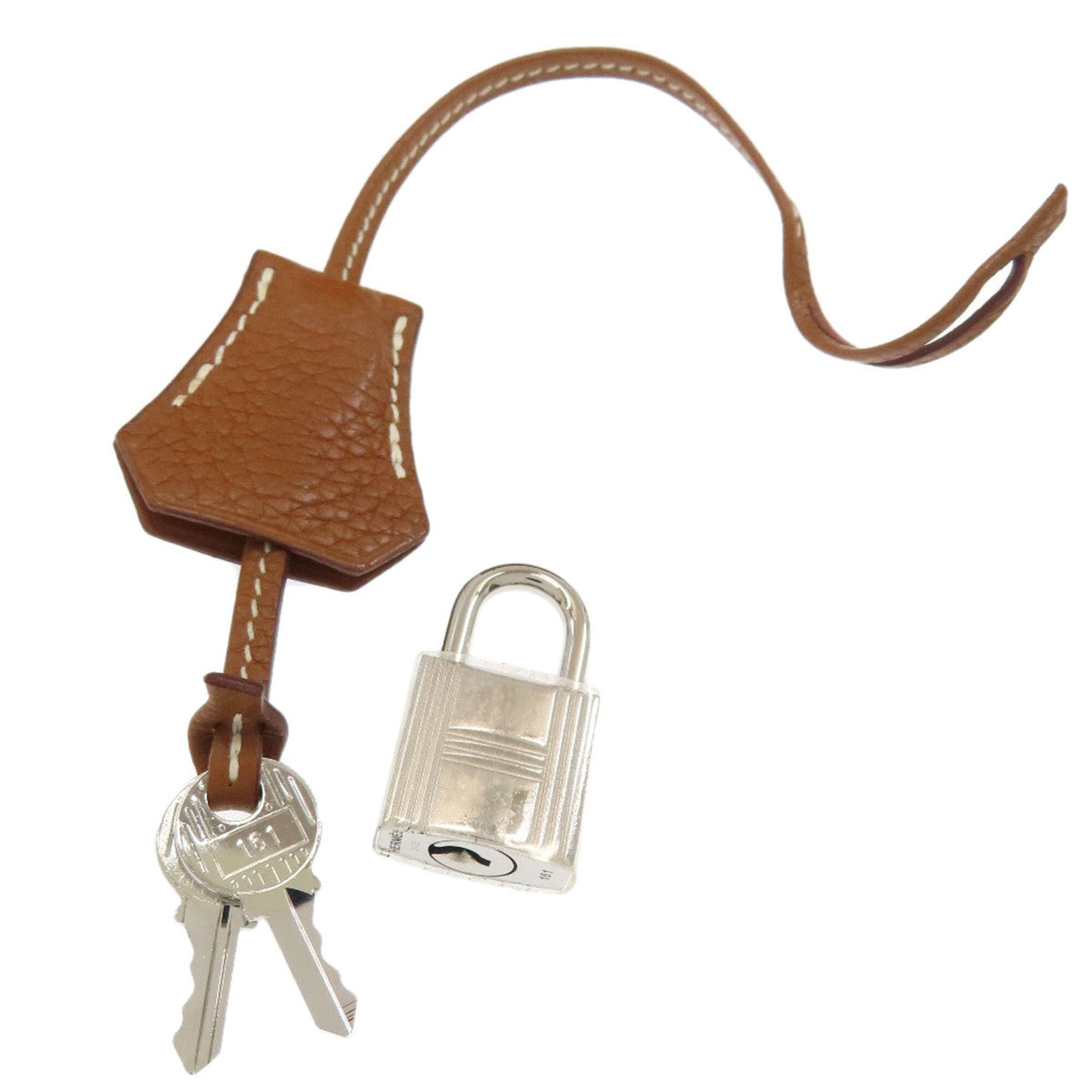 Hermes Gold Leather Handbag (Pre-Owned)