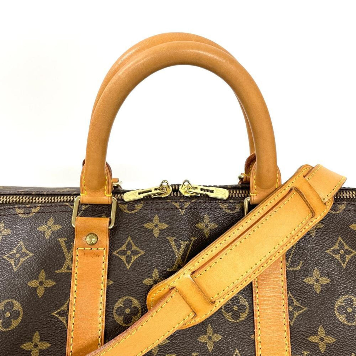 Louis Vuitton Brown Monogram Canvas Boston Bag (Pre-Owned)