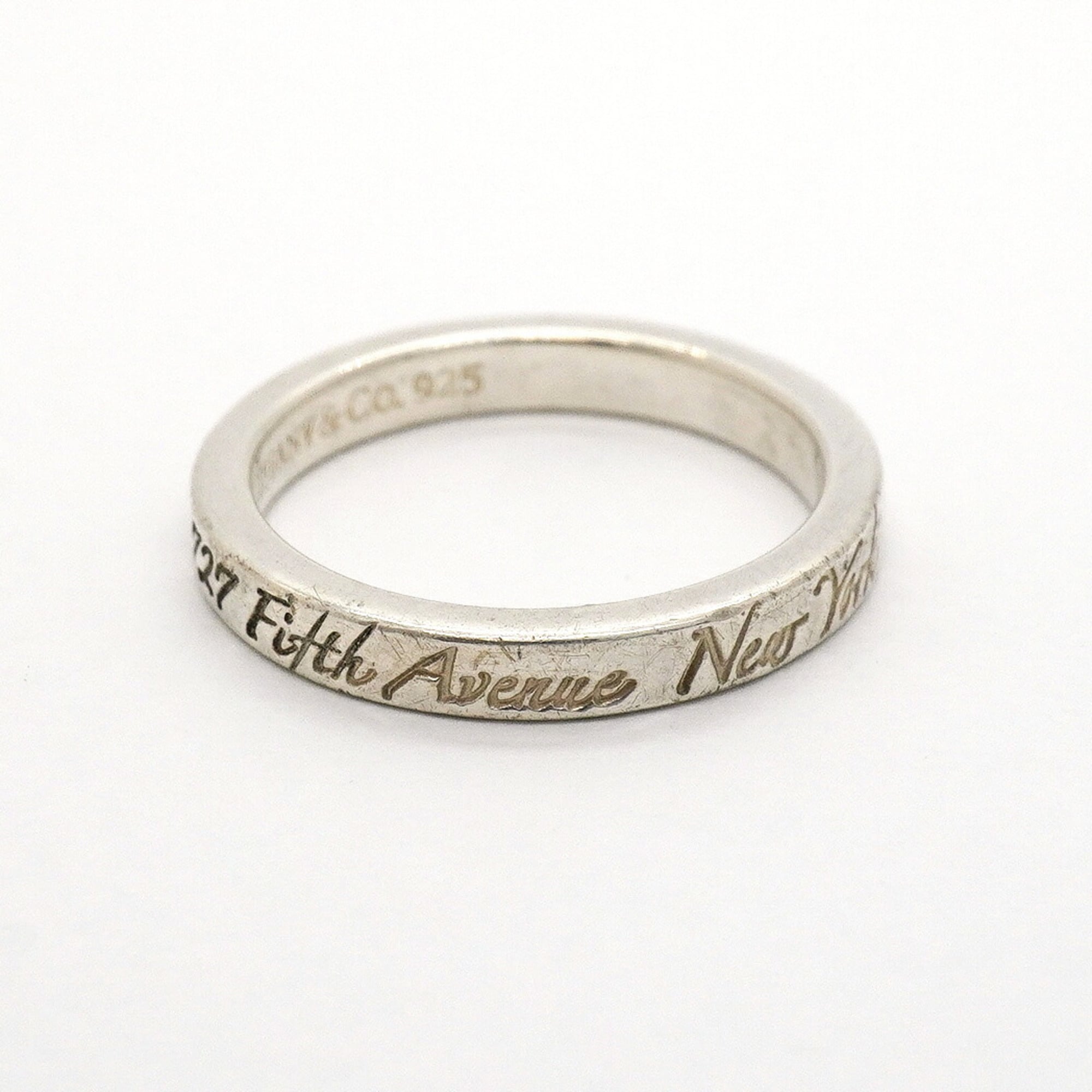 Tiffany Silver 925 Band Ring (Pre-Owned)