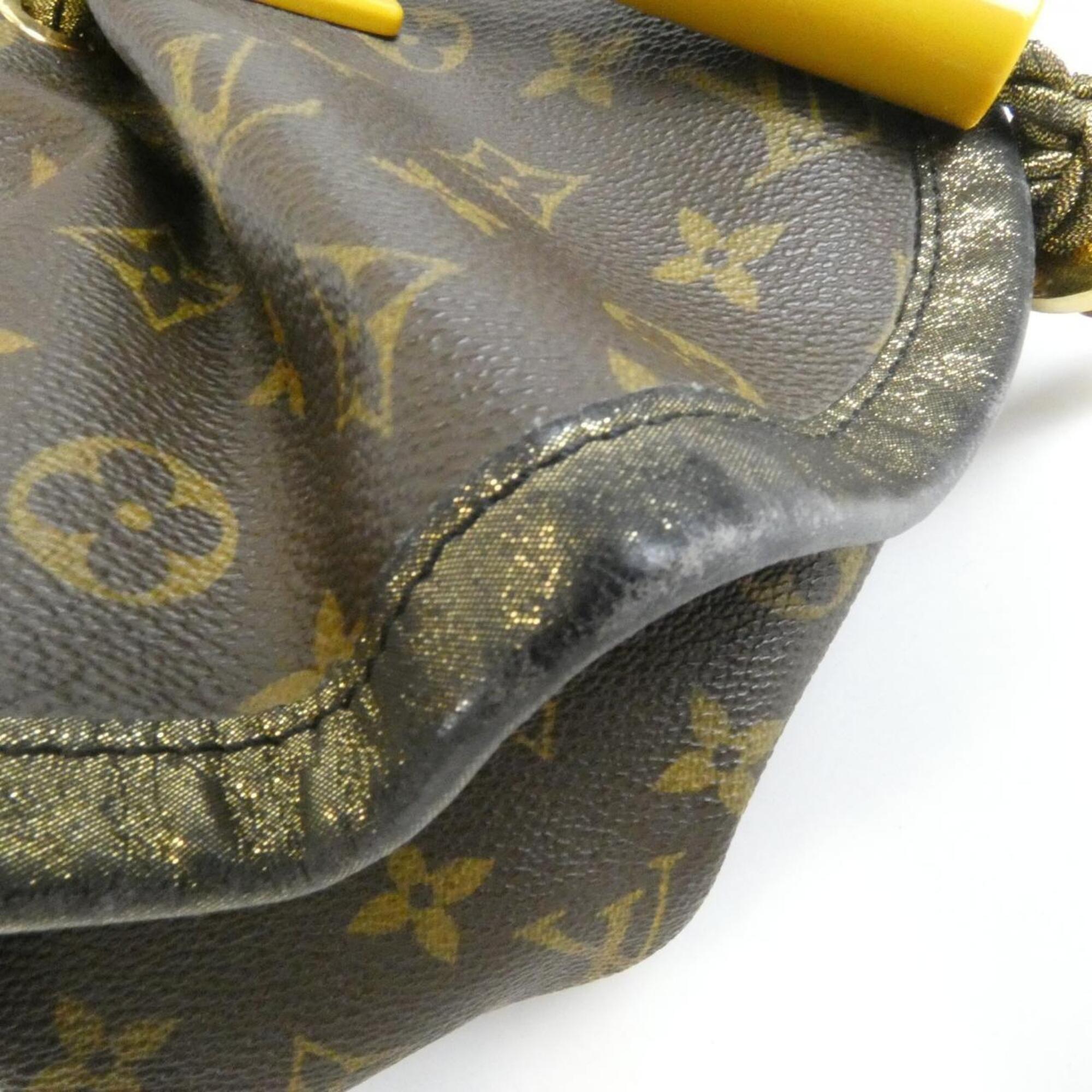 Louis Vuitton Marron Coated Canvas Shoulder Bag (Pre-Owned)