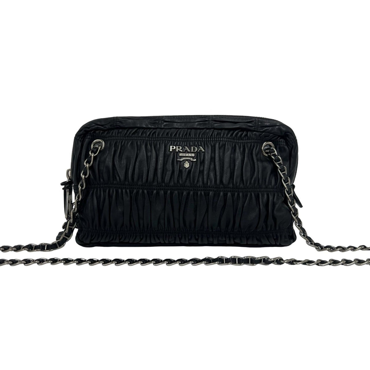 Prada Black Leather Shoulder Bag (Pre-Owned)