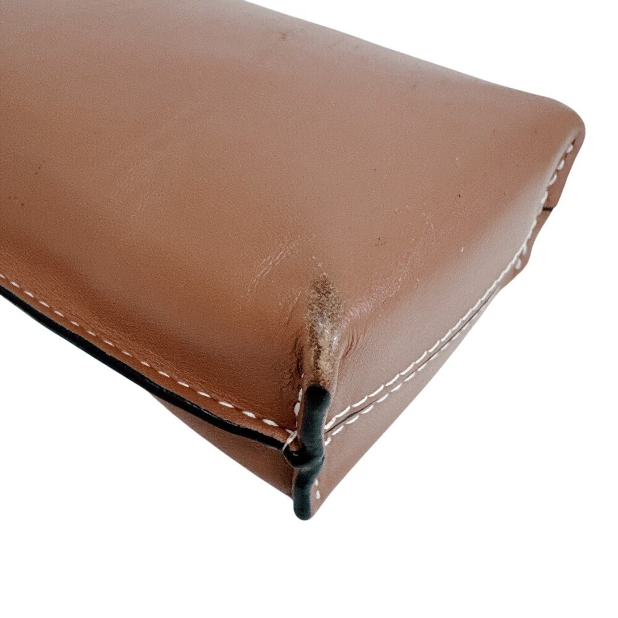 Loewe Brown Leather Pouch (Pre-Owned)