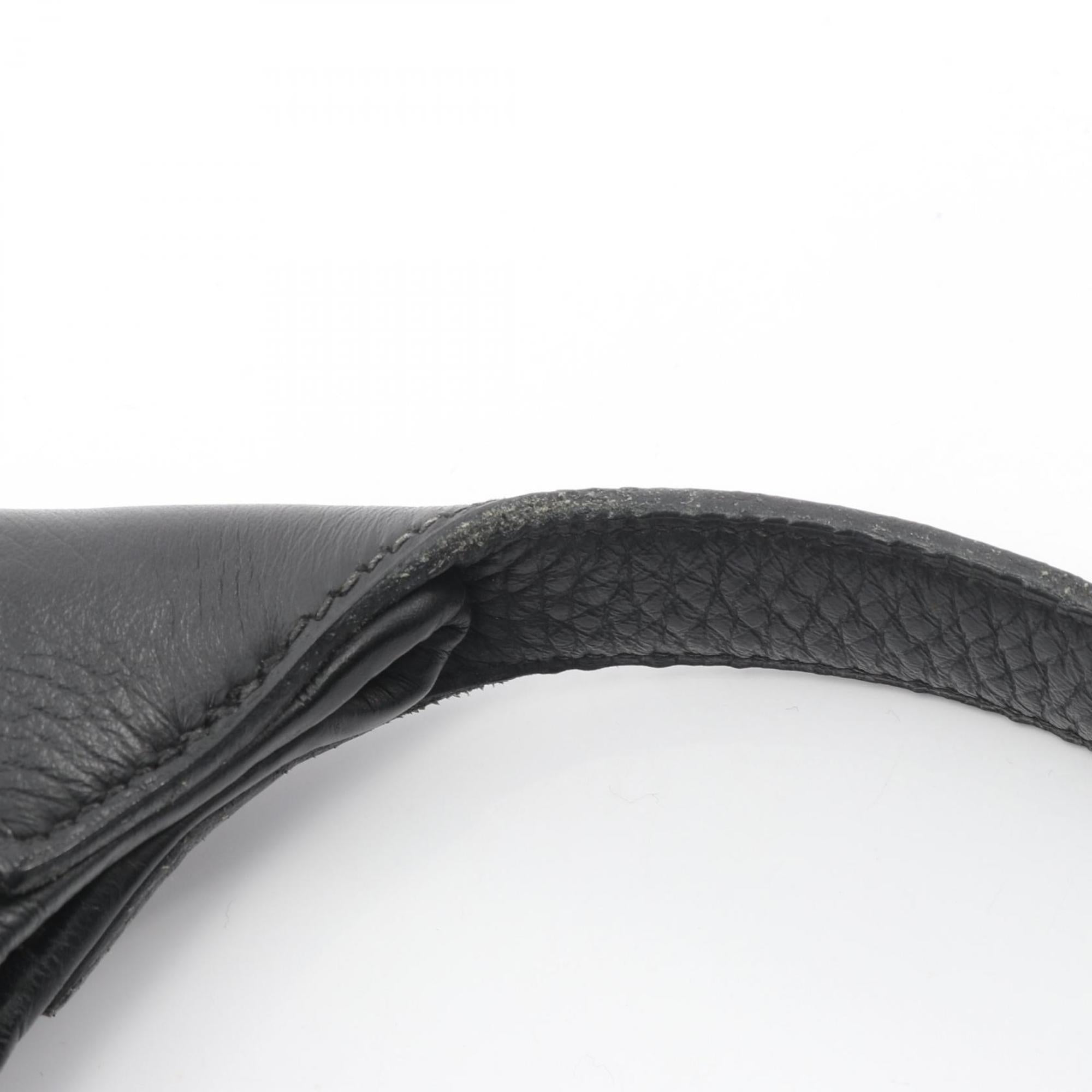 Hermes Black Taurillon Clemence Leather Handbag Shoulder Bag (Pre-Owned)