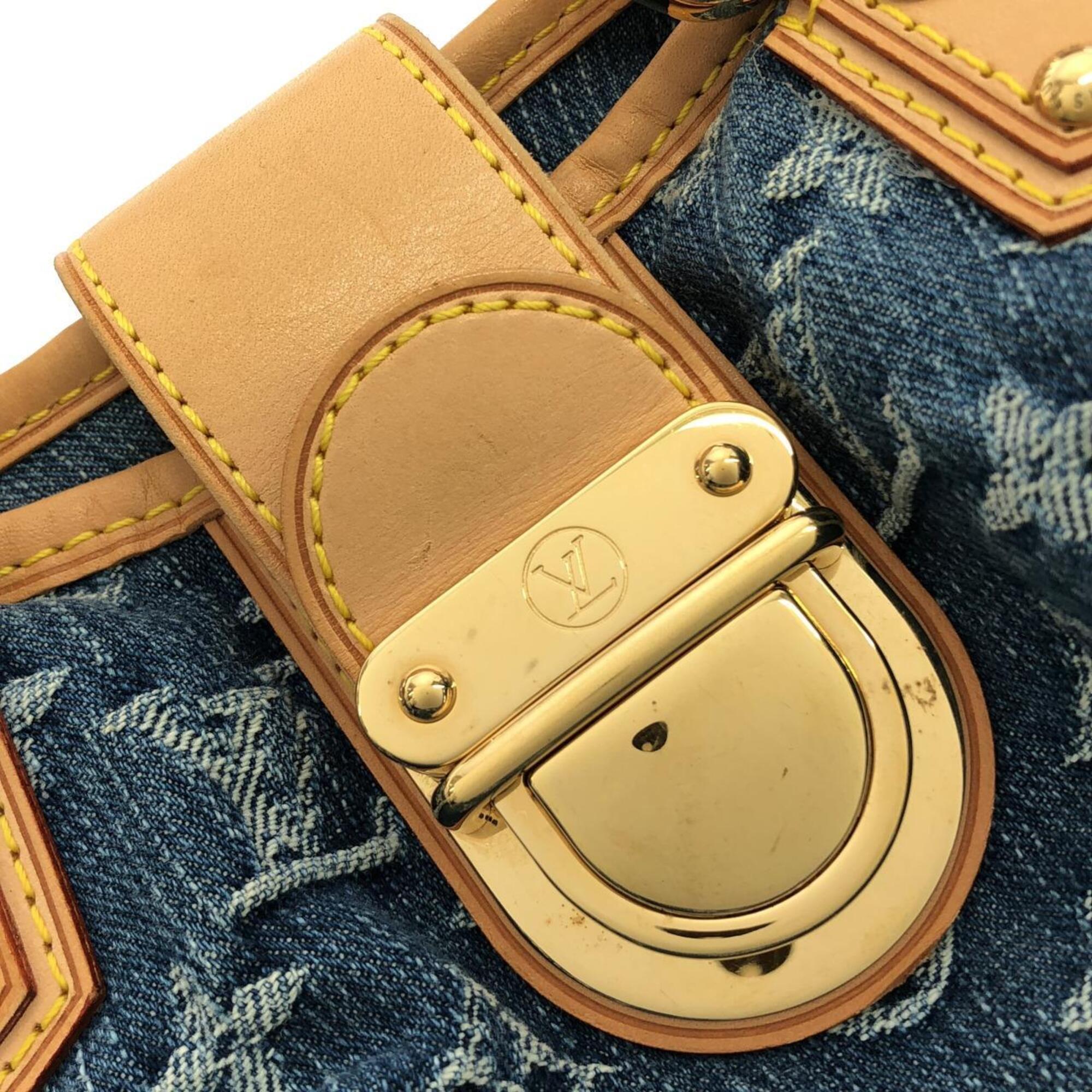 Louis Vuitton Monogram Denim Blue Monogram Denim Handbag (Pre-Owned)