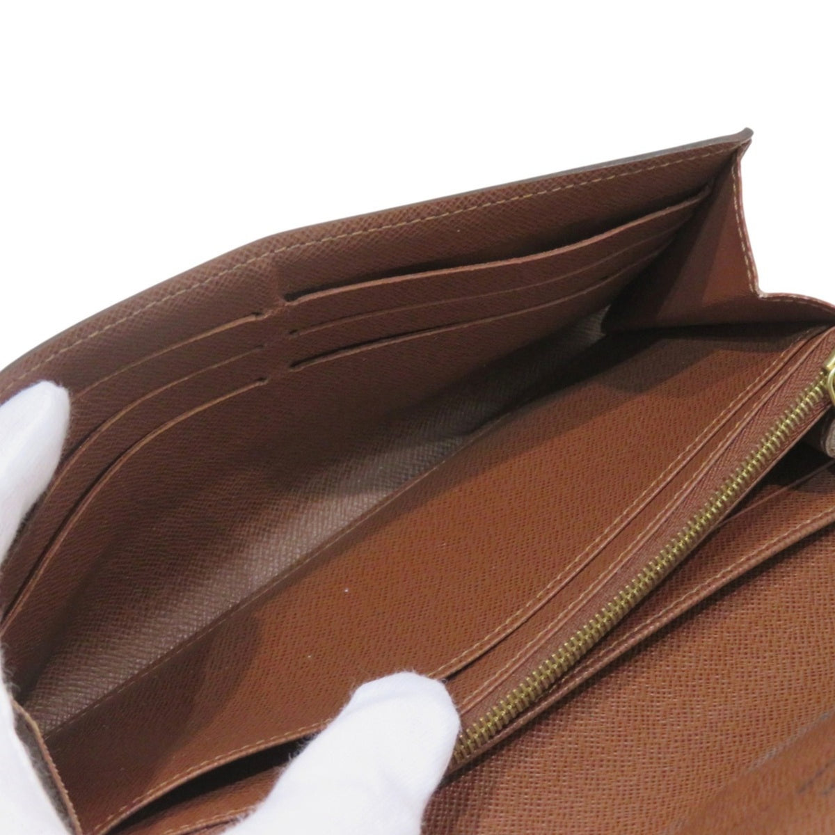 Louis Vuitton Monogram Brown Monogram Long Wallet (Bi-Fold) (Pre-Owned)