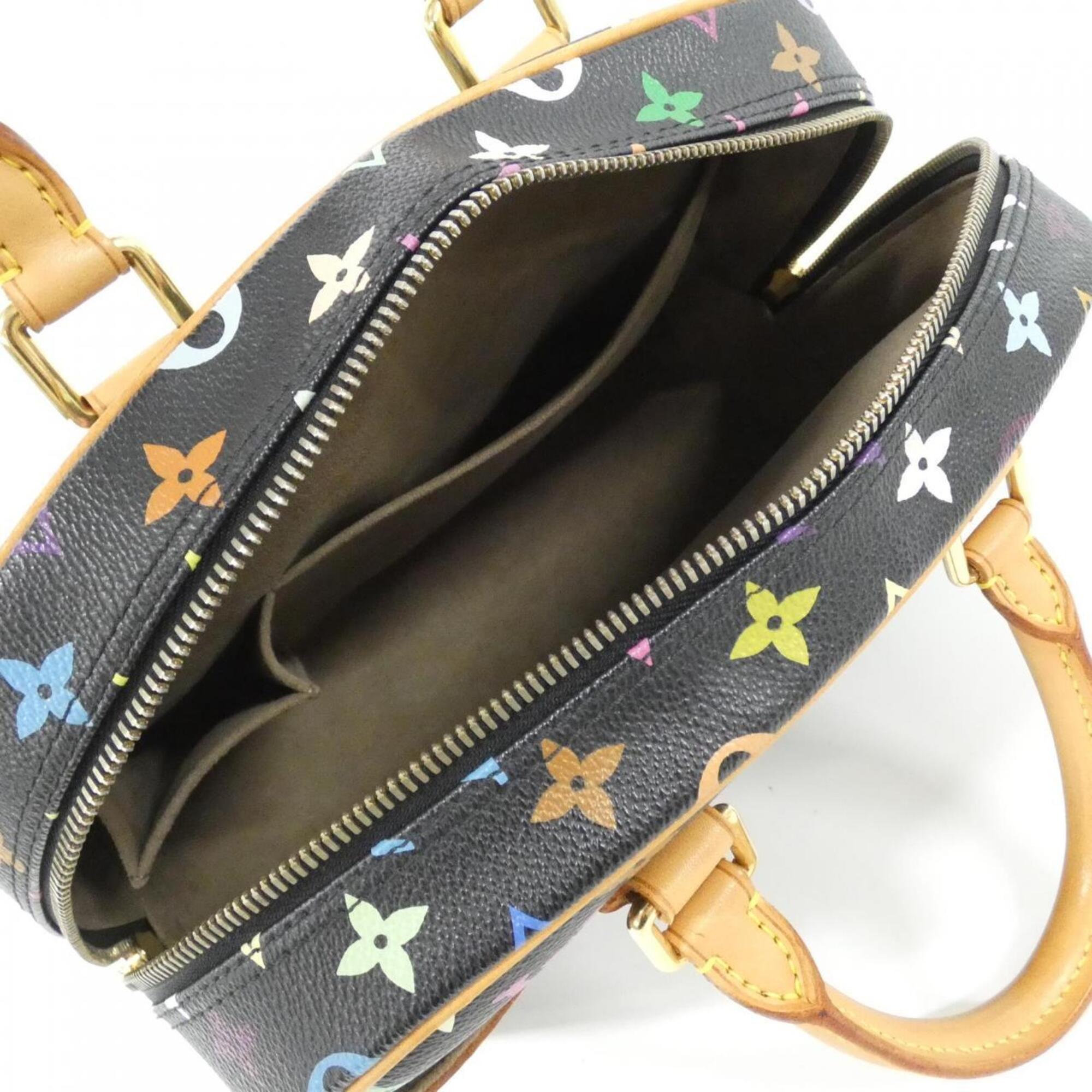 Louis Vuitton Black Coated Canvas Handbag (Pre-Owned)