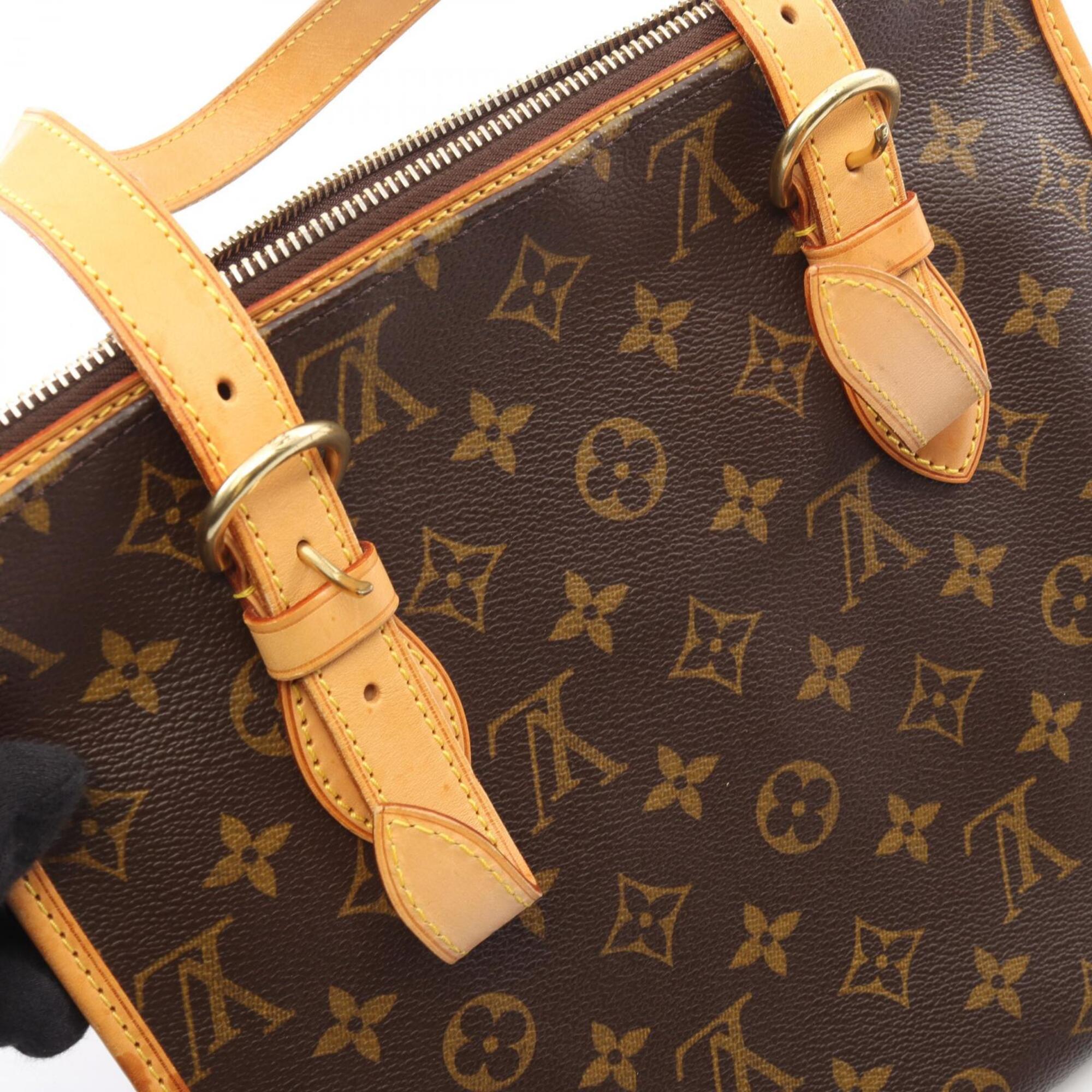 Louis Vuitton Brown Coated Canvas Pvc Monogram Leather Handbag Tote Bag (Pre-Owned)