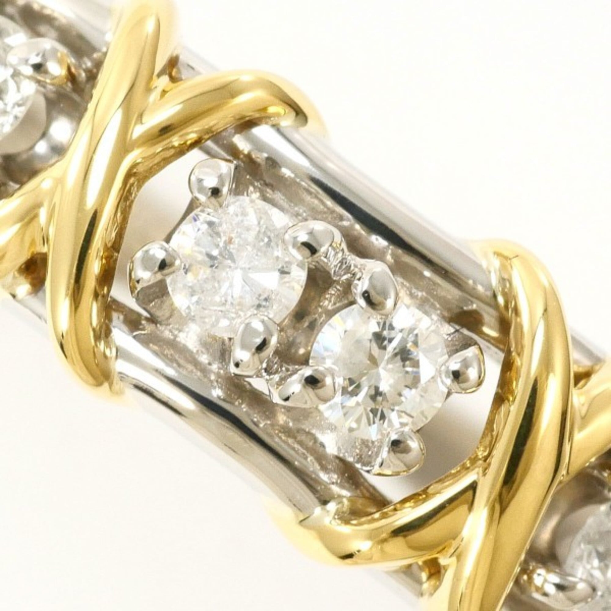 Unbranded Platinum Yellow Gold Yellow Gold (18K) Platinum 900 Band Ring (Pre-Owned)