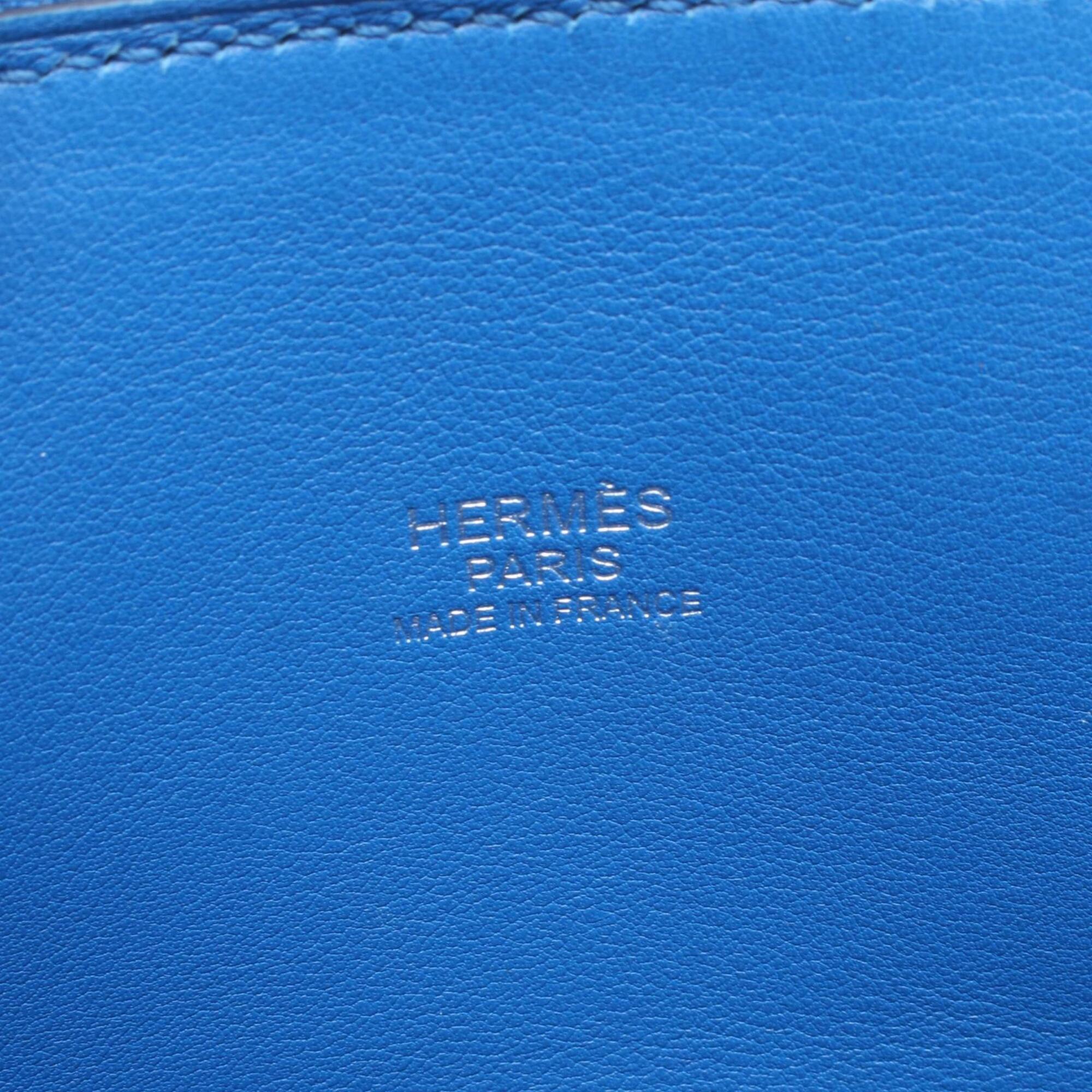 Hermes Blue Swift Leather Handbag (Pre-Owned)