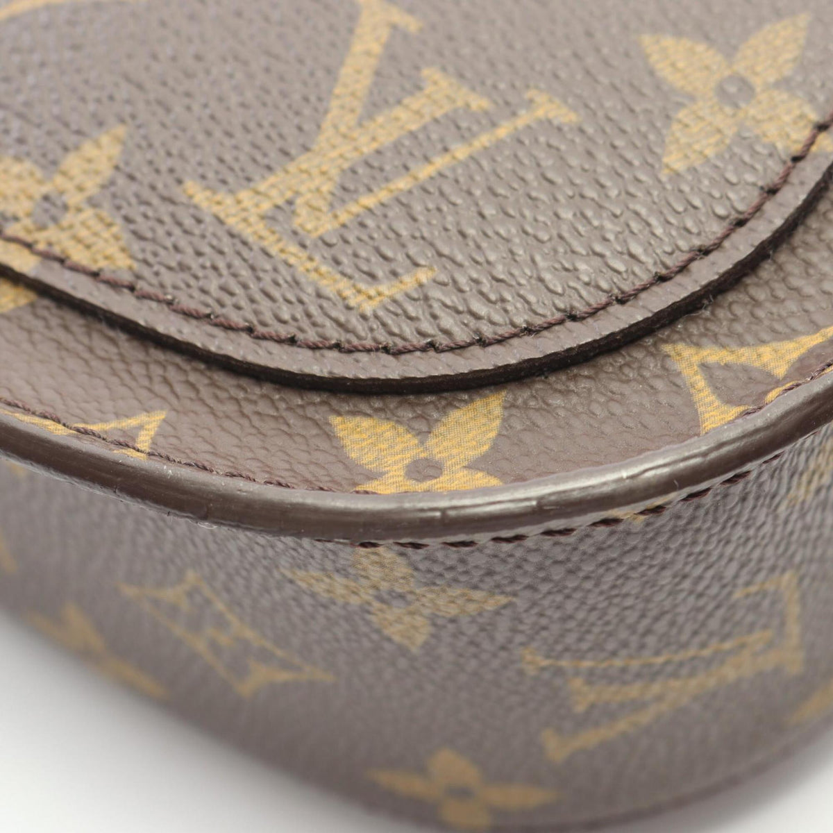 Louis Vuitton Brown Monogram Coated Canvas Leather Handbag Shoulder Bag (Pre-Owned)