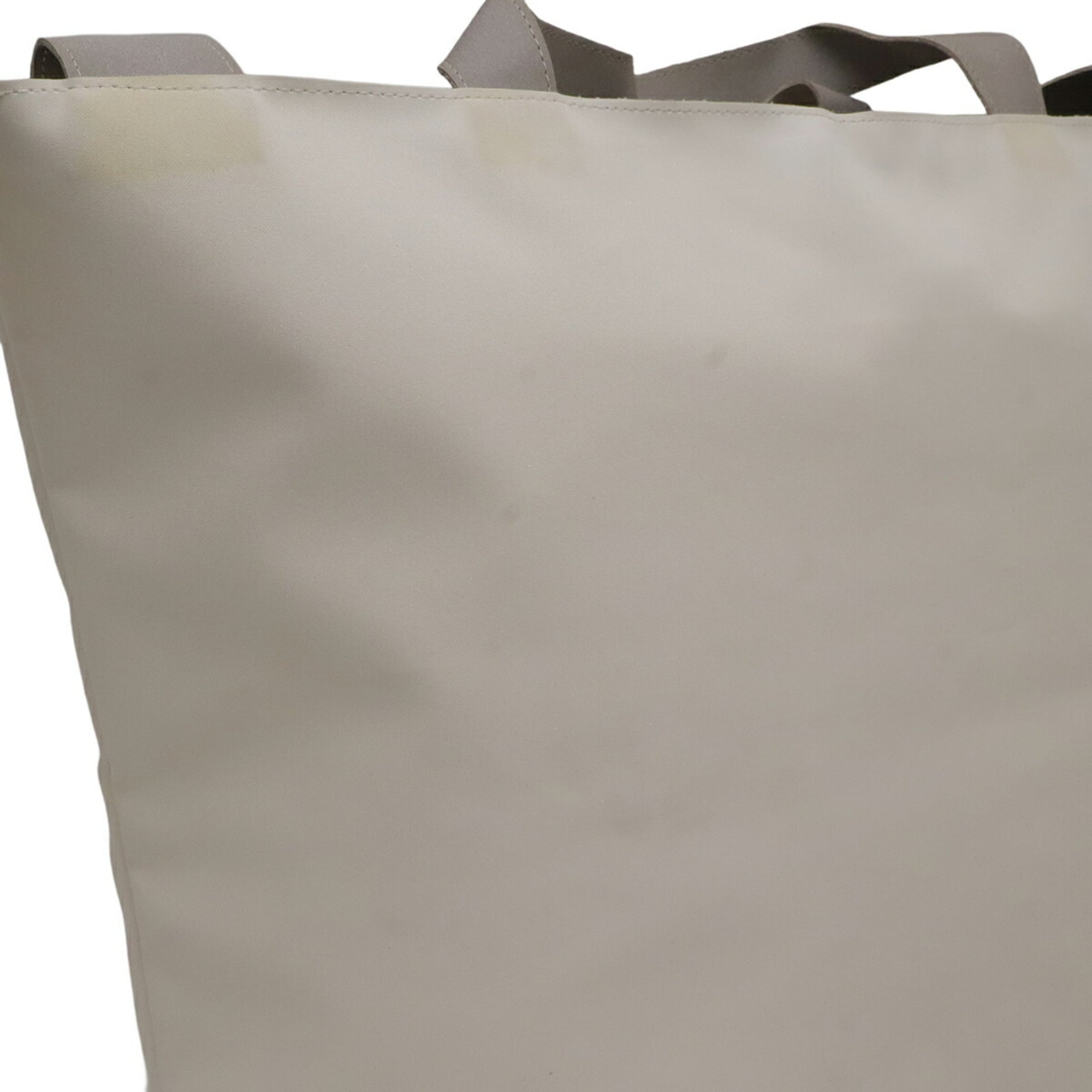 Chanel Sport Ivory Light Gray Nylon Shoulder Bag Tote Bag (Pre-Owned)