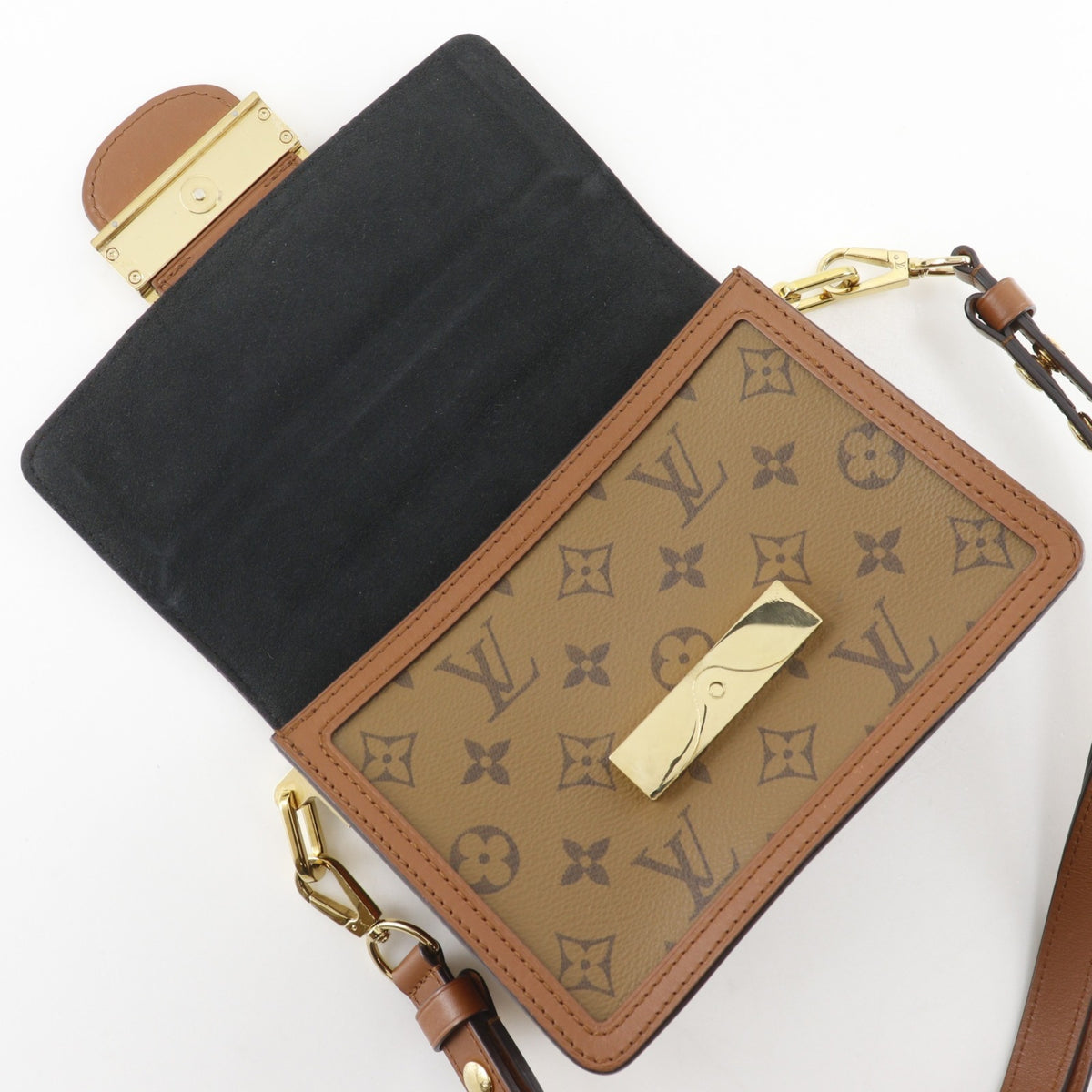 Louis Vuitton Brown Monogram Monogram Reverse Canvas Shoulder Bag (Pre-Owned)