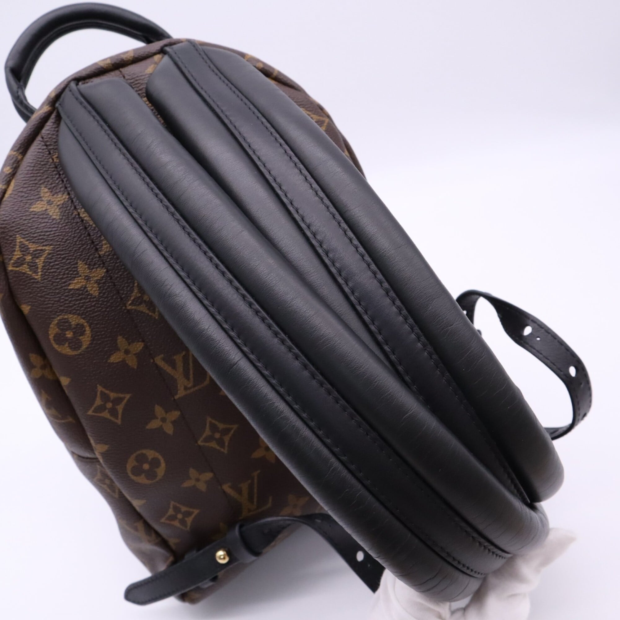 Louis Vuitton Monogram Beige Black Brown Coated Canvas Backpack (Pre-Owned)