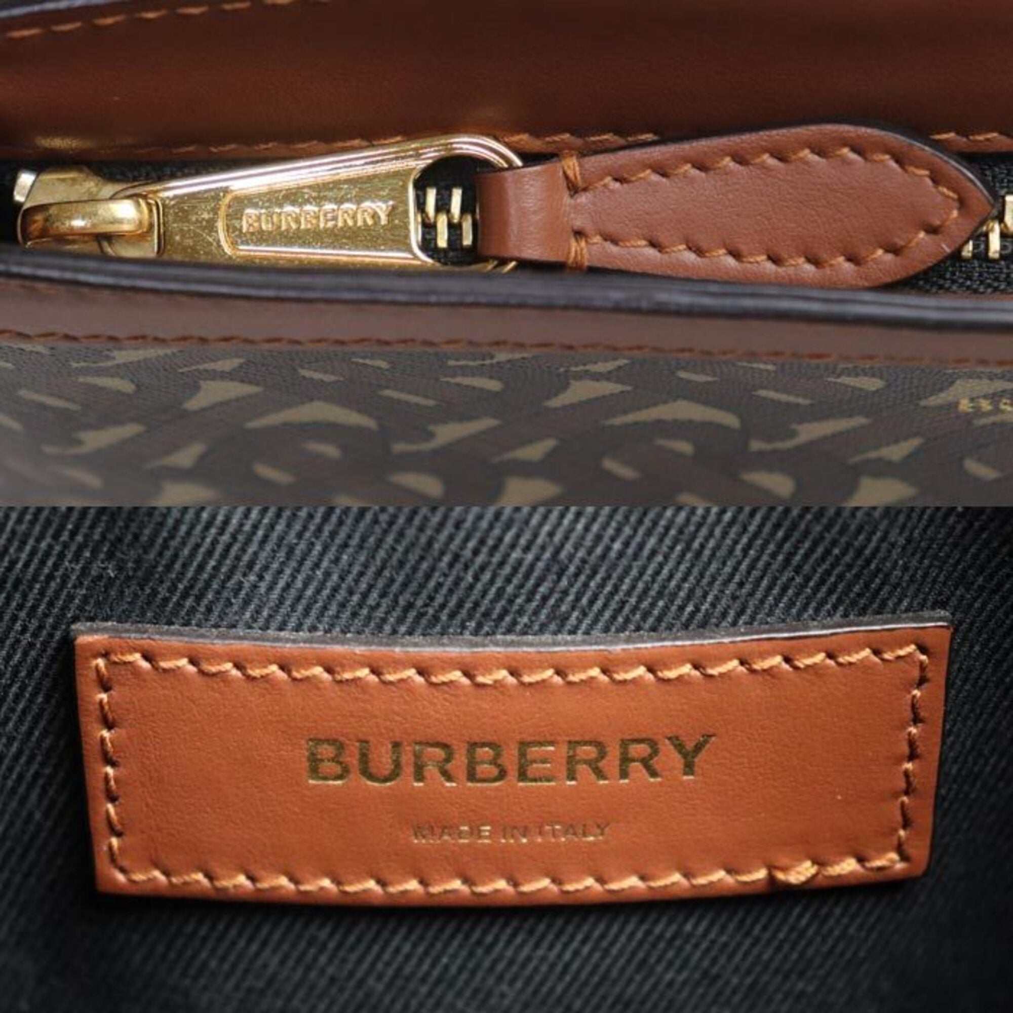 Burberry Brown Pvc Leather Shoulder Bag (Pre-Owned)