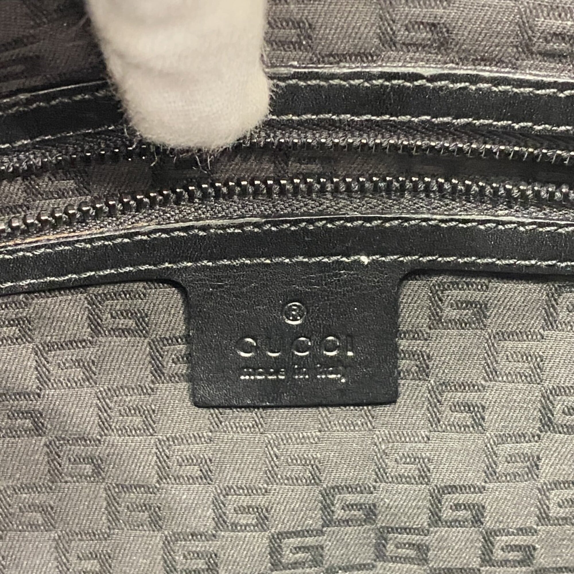 Gucci Black Leather Handbag (Pre-Owned)