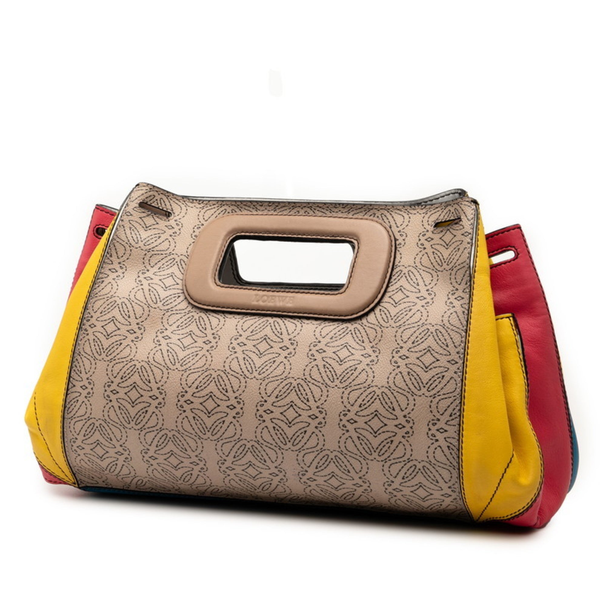 Loewe Multi-Color White Pvc Leather Handbag Shoulder Bag (Pre-Owned)