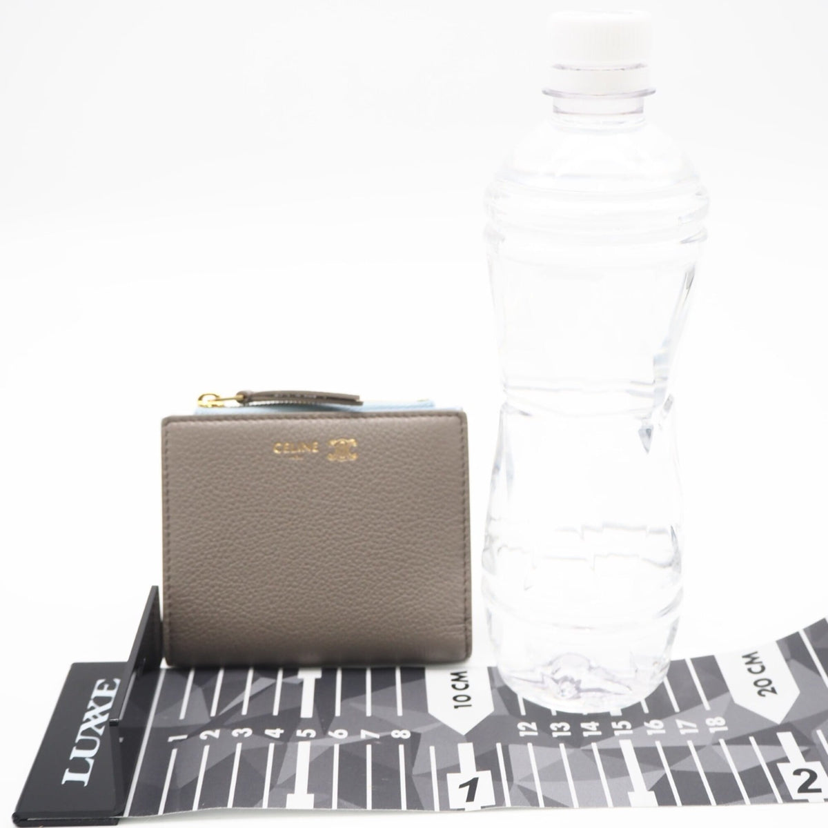 Celine Blue Grayish Leather Wallet (Bi-Fold) (Pre-Owned)