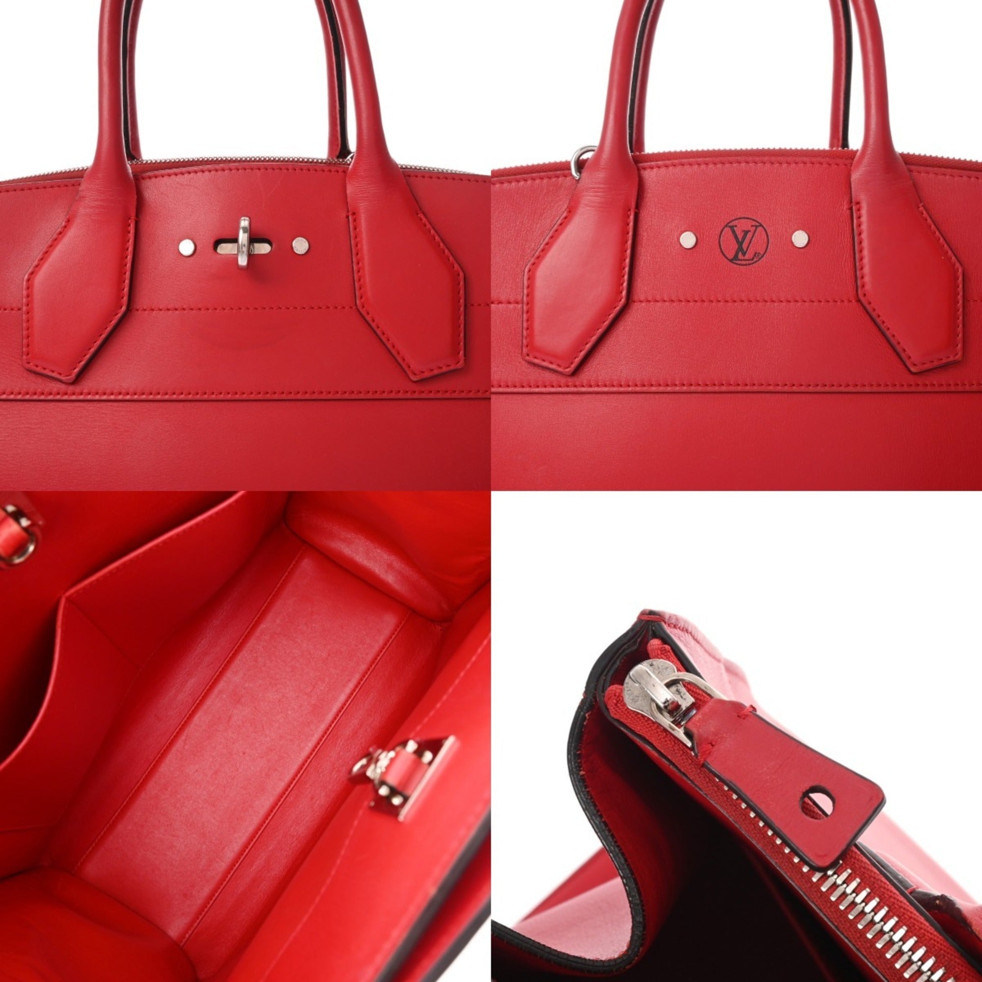 Louis Vuitton Ruby Leather Handbag (Pre-Owned)