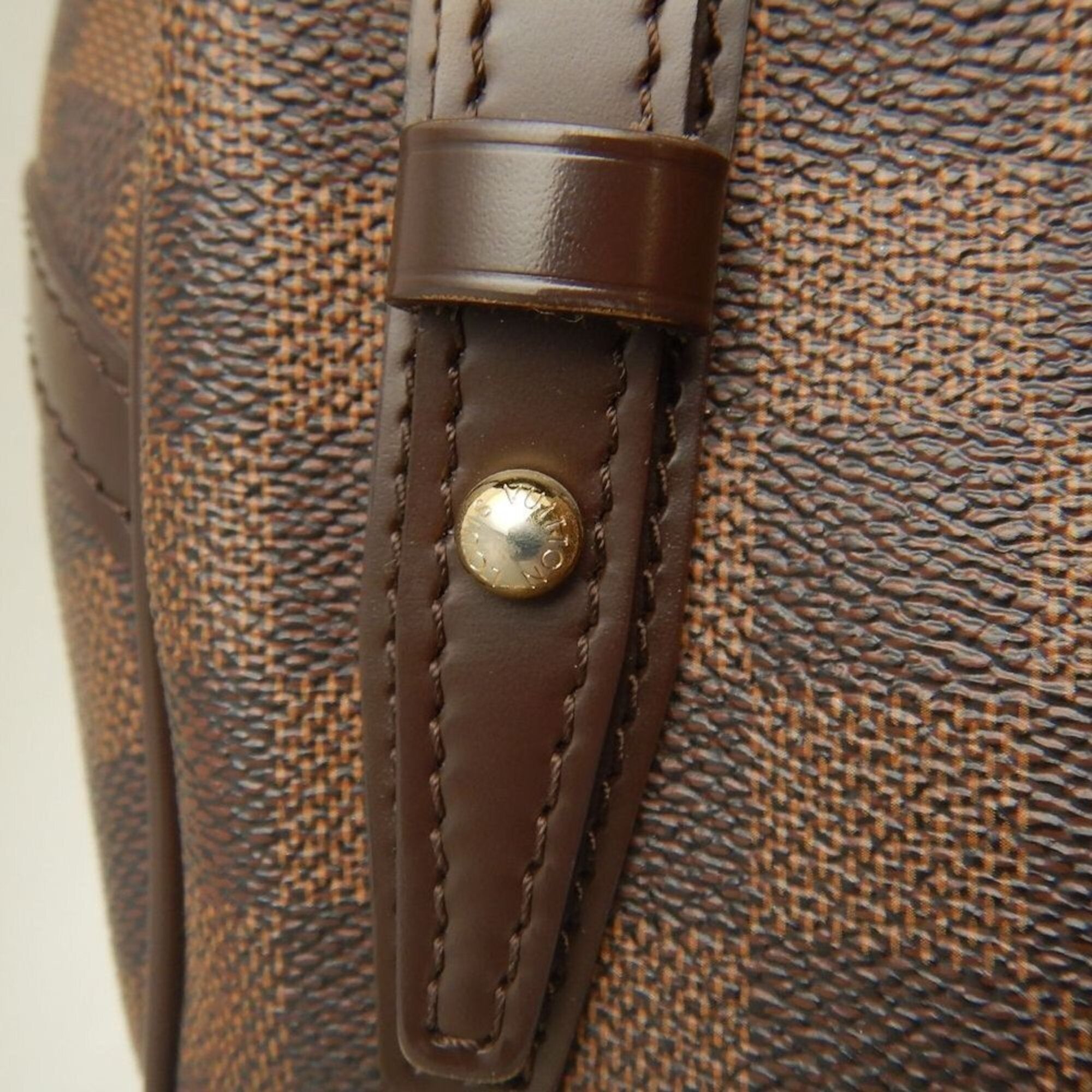 Louis Vuitton Damier Canvas Ebene Damier Canvas Shoulder Bag (Pre-Owned)