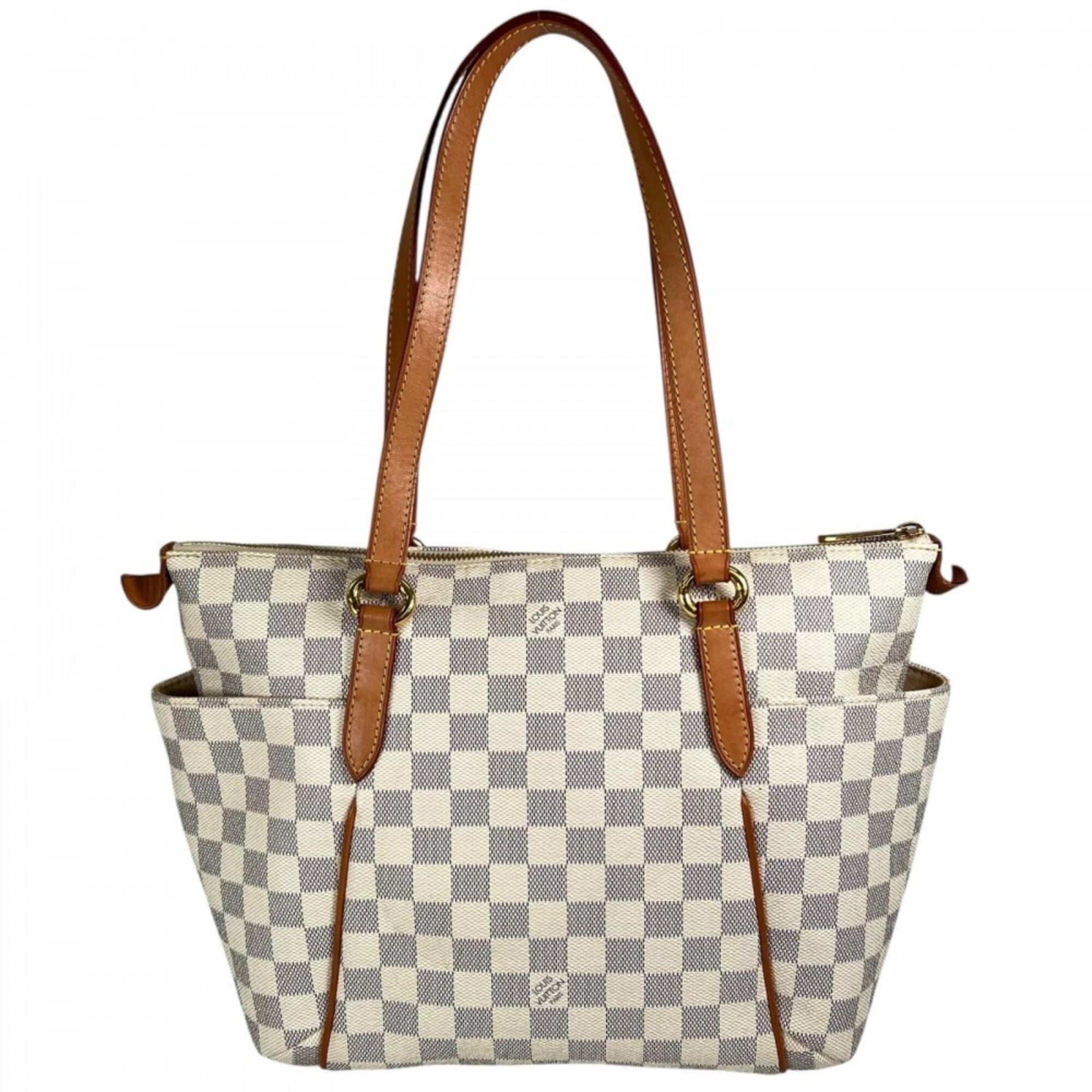 Louis Vuitton Ivory Damier Azur Canvas Tote Bag (Pre-Owned)