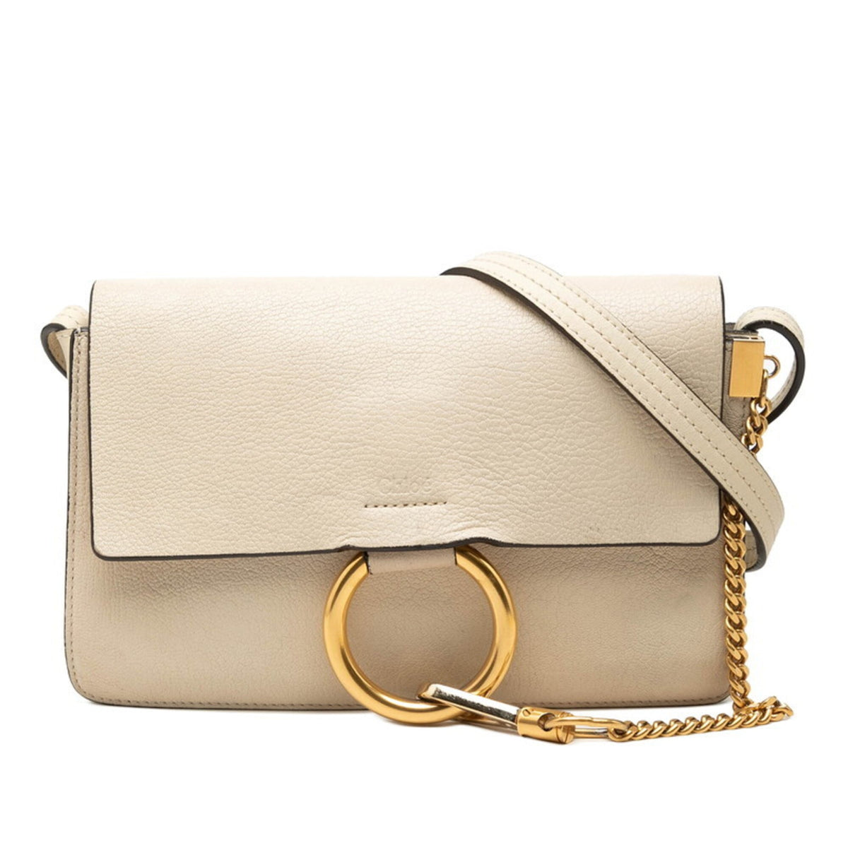 Chloé Beige Leather Shoulder Bag (Pre-Owned)