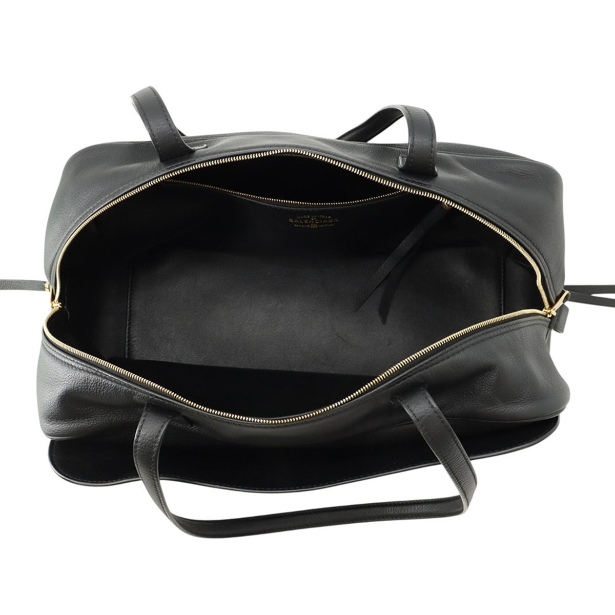 Balenciaga Black Leather Handbag Shoulder Bag (Pre-Owned)