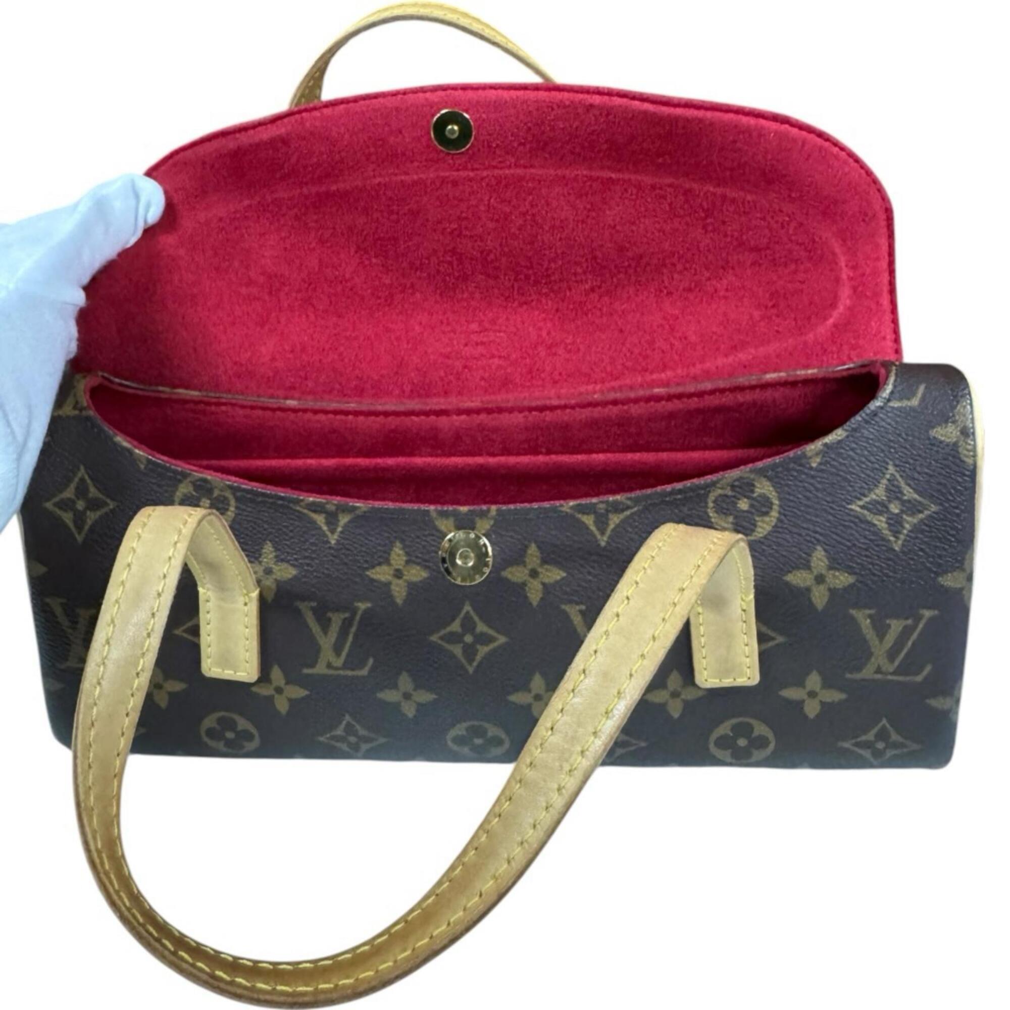 Louis Vuitton Brown Monogram Canvas Handbag (Pre-Owned)