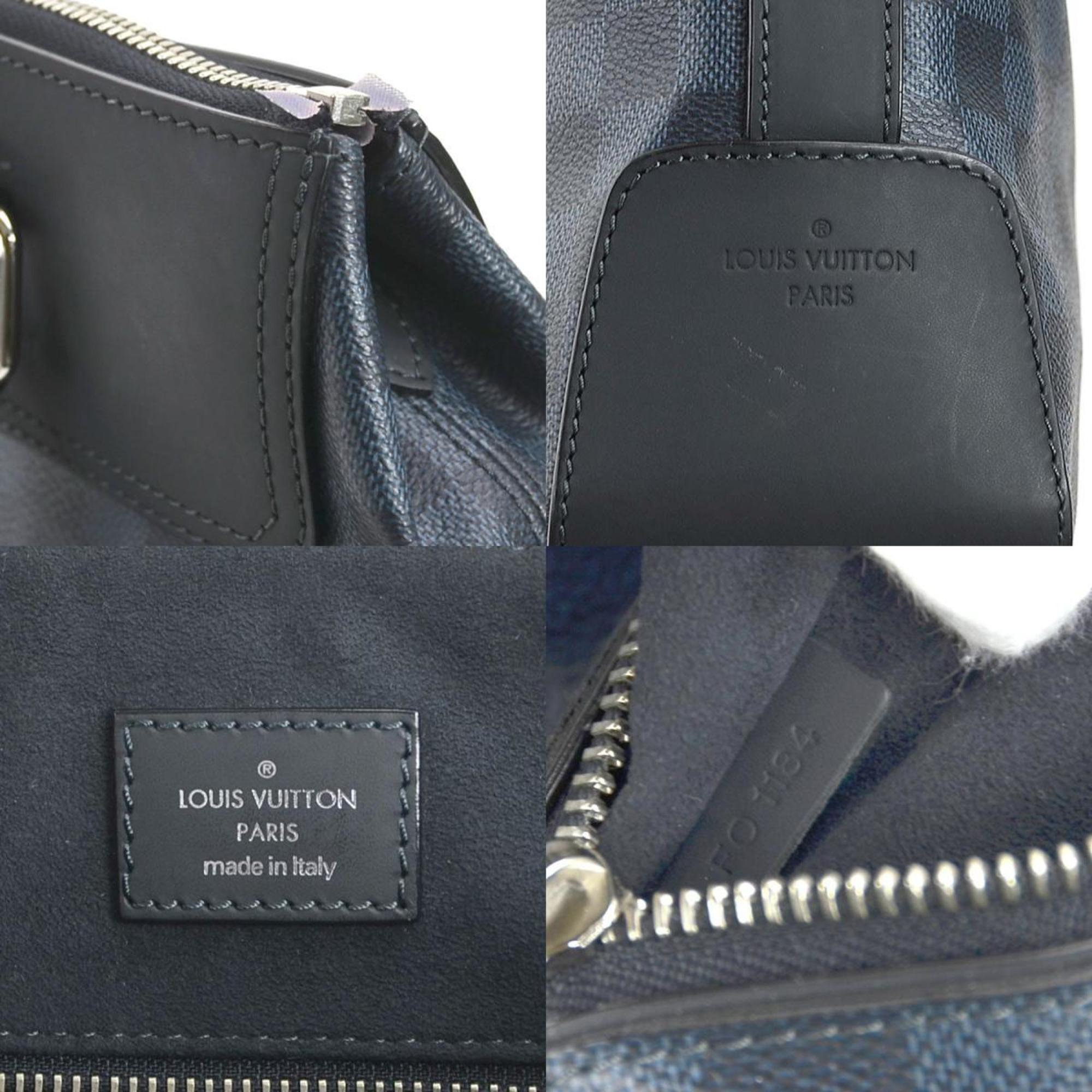 Louis Vuitton Damier Cobalt Damier Cobalt Navy Leather Handbag Shoulder Bag (Pre-Owned)