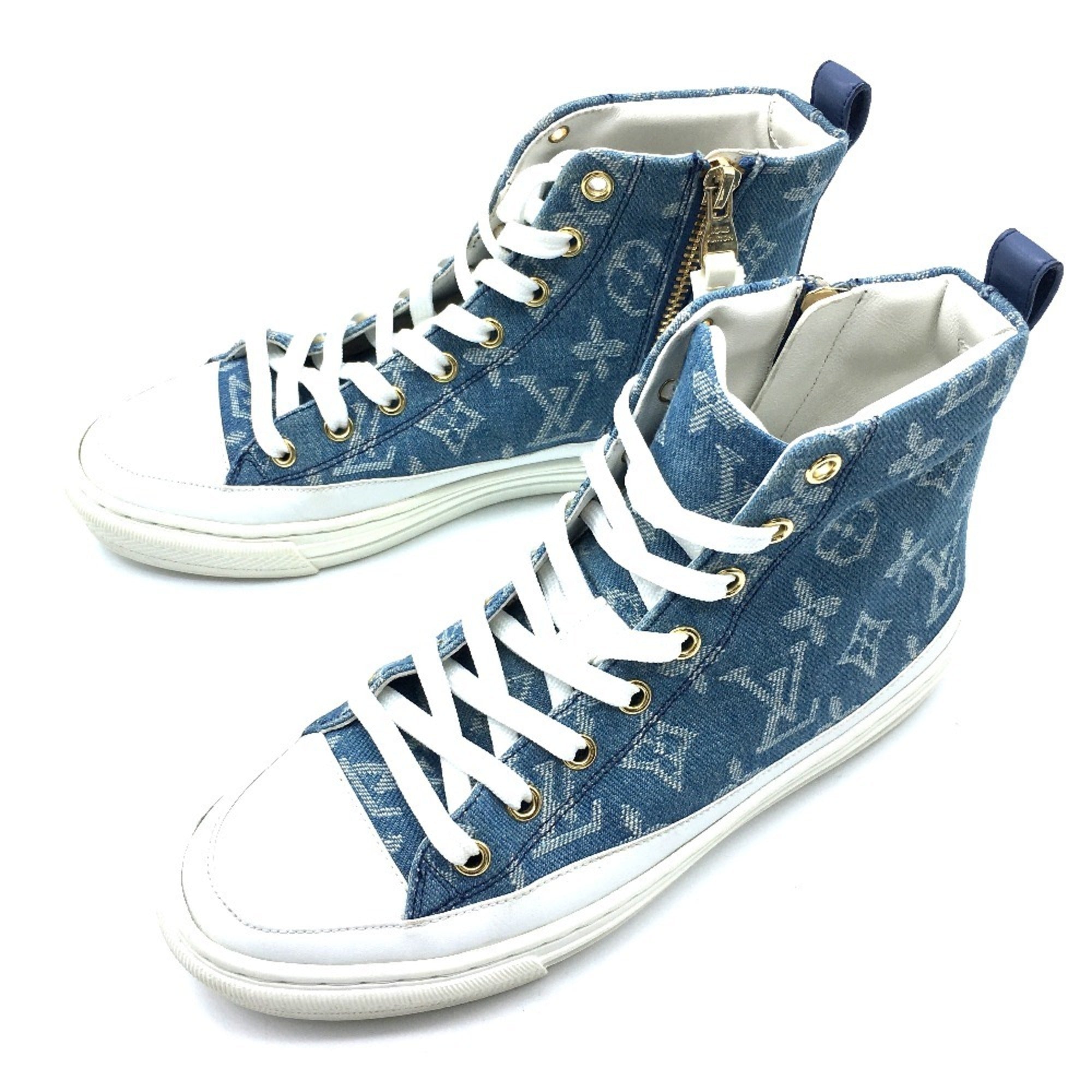 Louis Vuitton Blue White Sneakers (Pre-Owned)