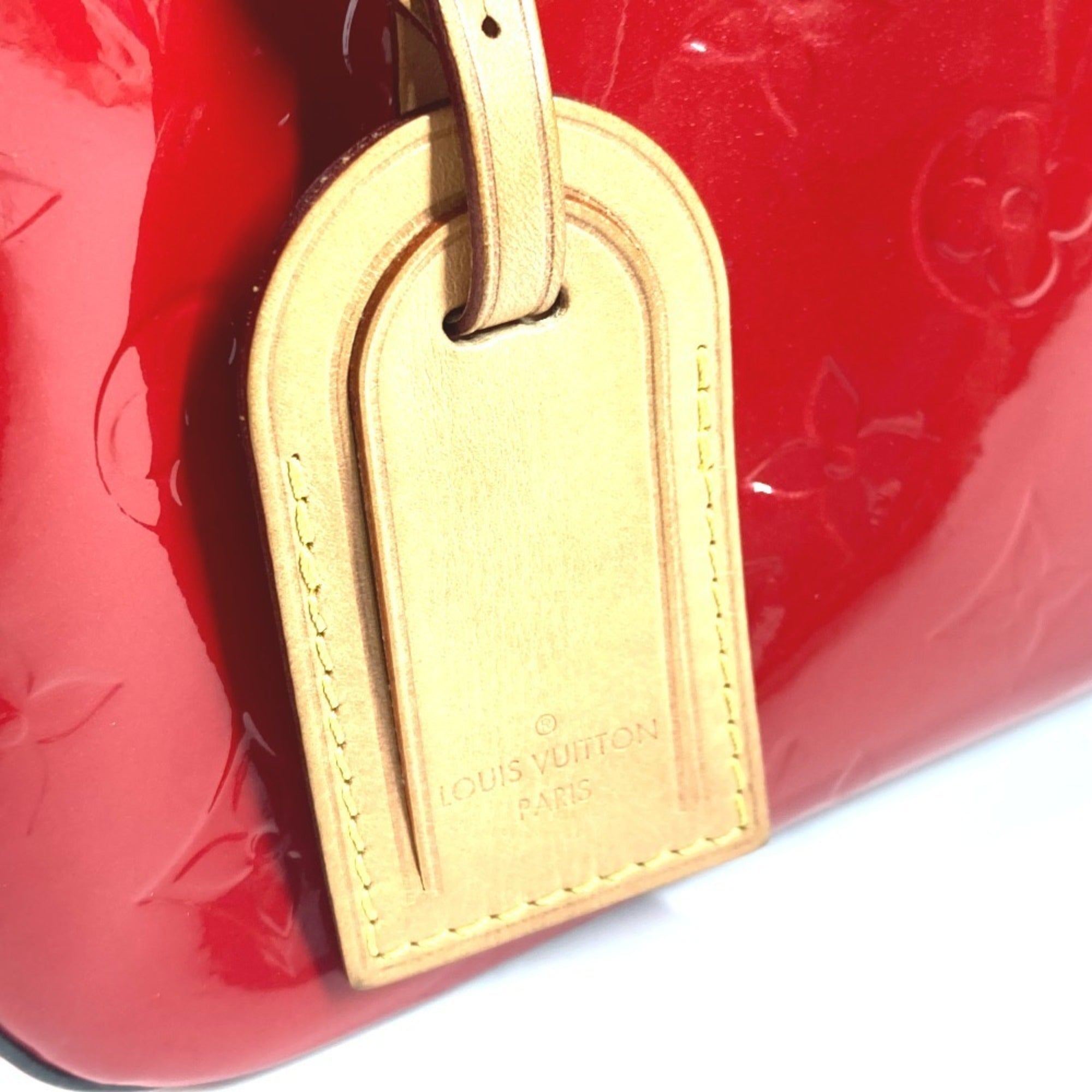 Louis Vuitton Monogram Vernis Cerise Red Color Monogram Vernis Handbag Shoulder Bag (Pre-Owned)