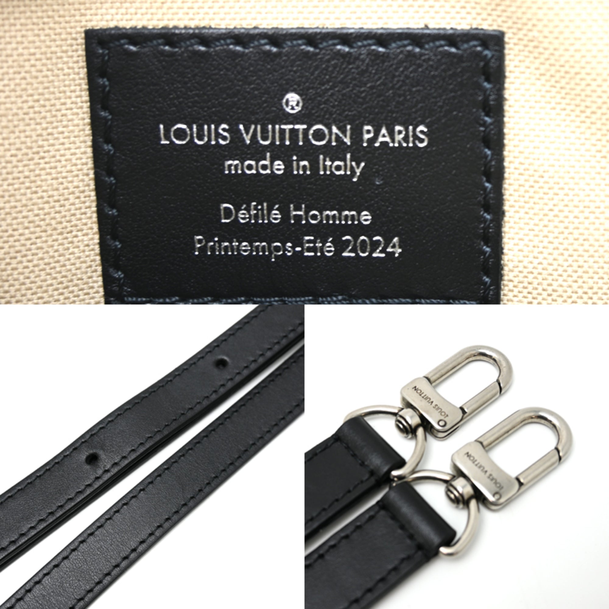 Louis Vuitton Black Leather Shoulder Bag (Pre-Owned)