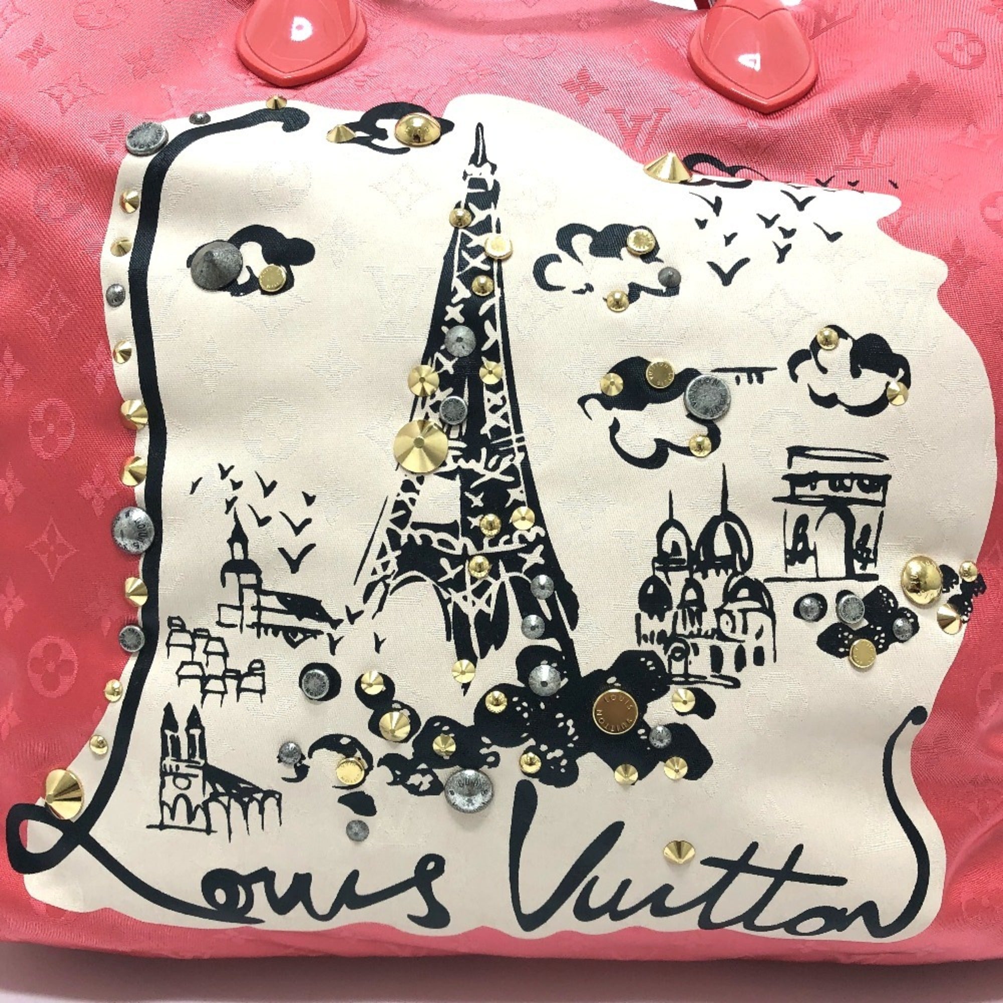 Louis Vuitton Pink Nylon Tote Bag (Pre-Owned)