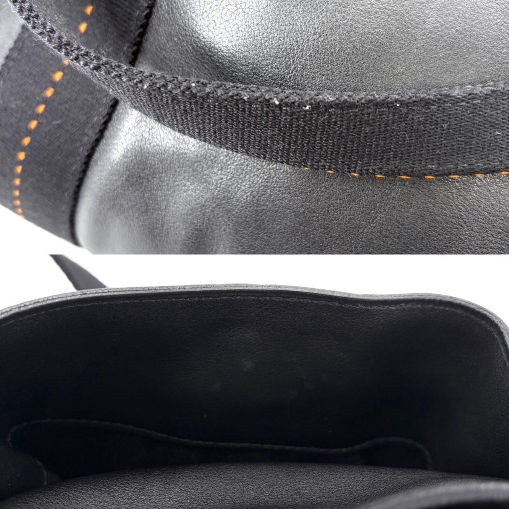 Hermes Black Veau Derma Handbag Shoulder Bag (Pre-Owned)