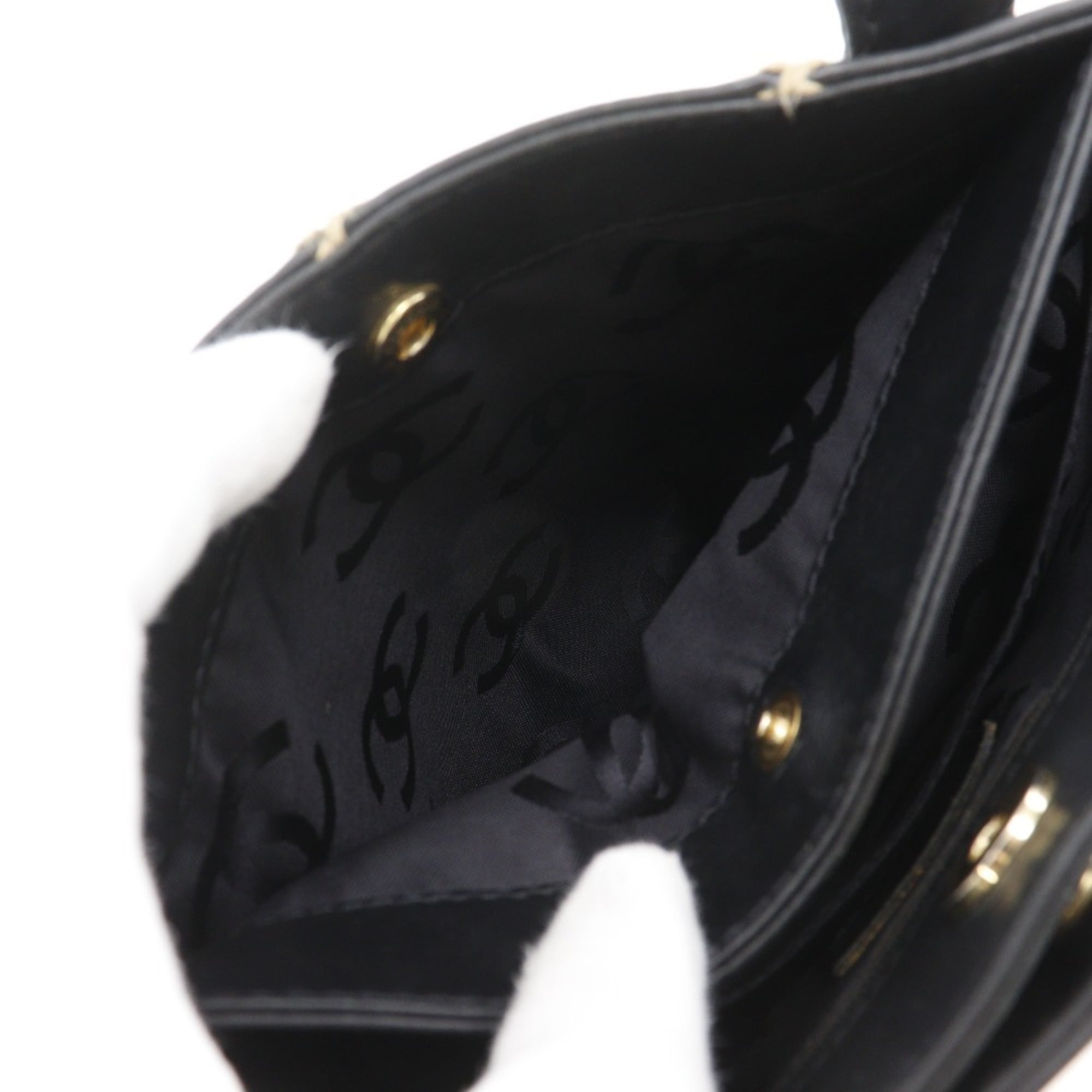 Chanel Wild Stitch Black Leather Handbag (Pre-Owned)