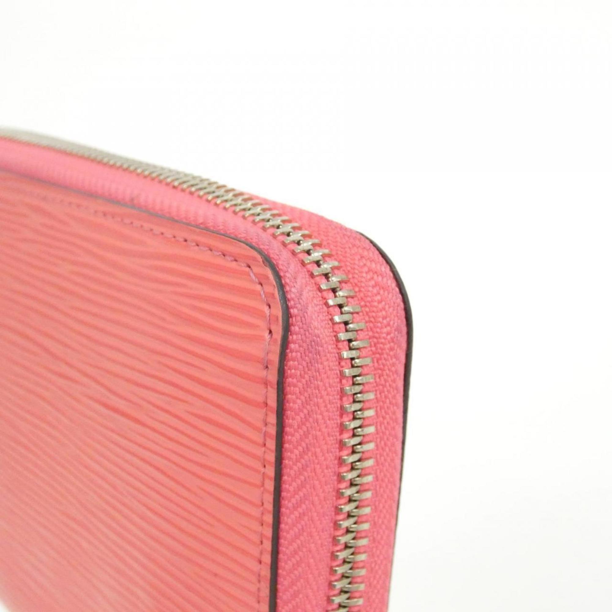 Louis Vuitton Pink Leather Long Wallet (Bi-Fold) (Pre-Owned)