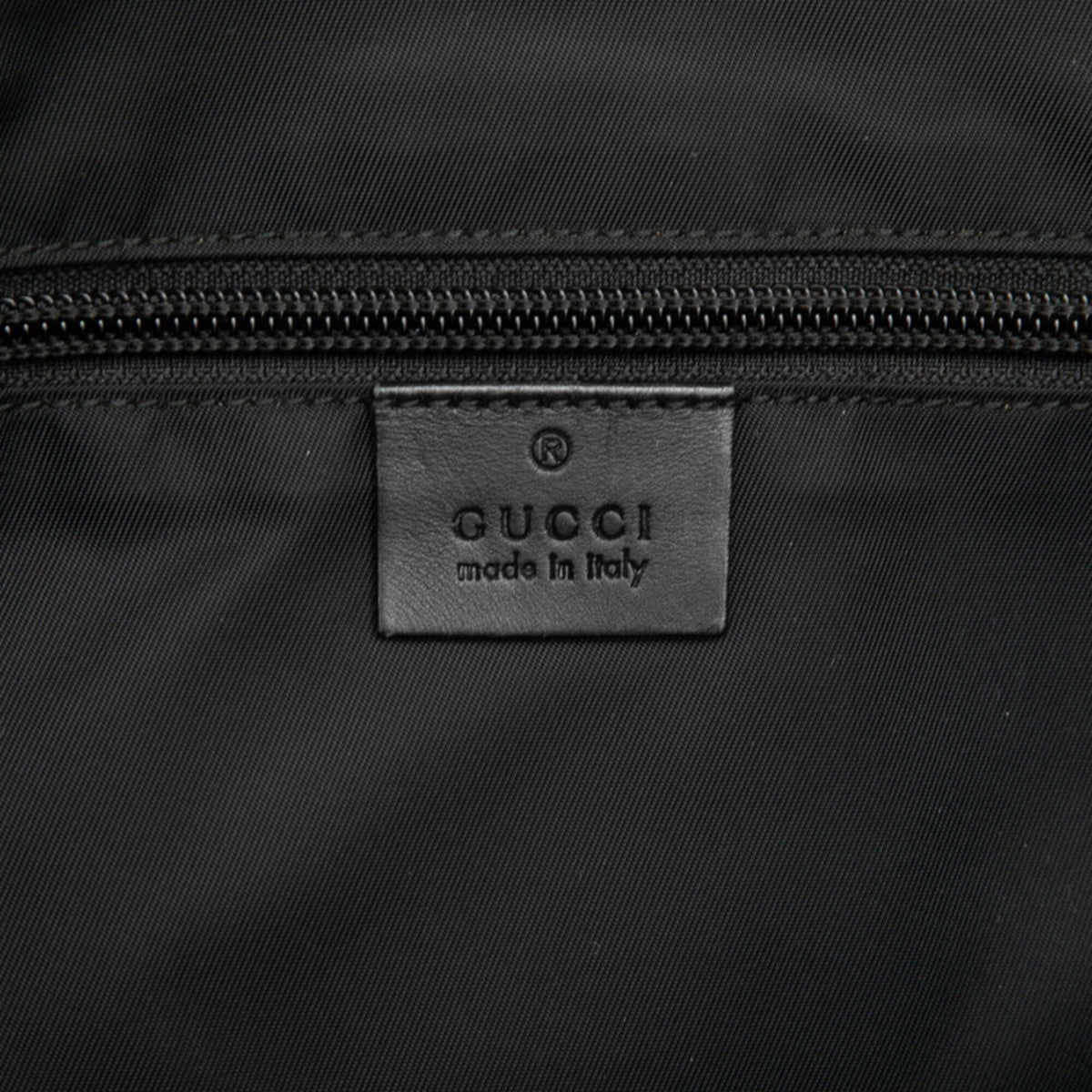 Gucci Black Canvas Leather Tote Bag (Pre-Owned)