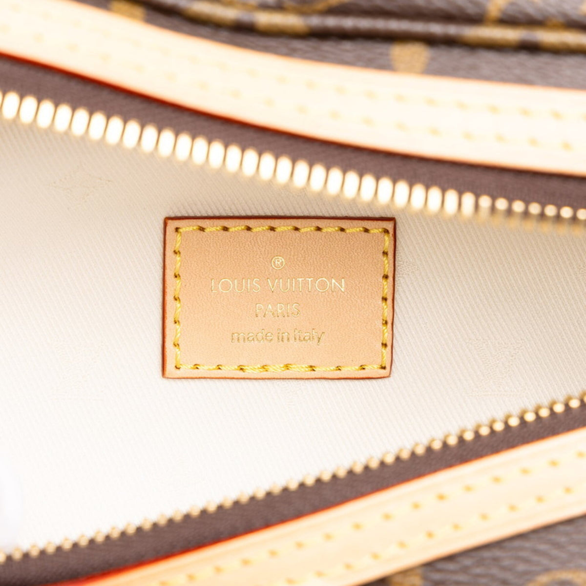 Louis Vuitton Brown Pvc Leather Sling Bag (Pre-Owned)